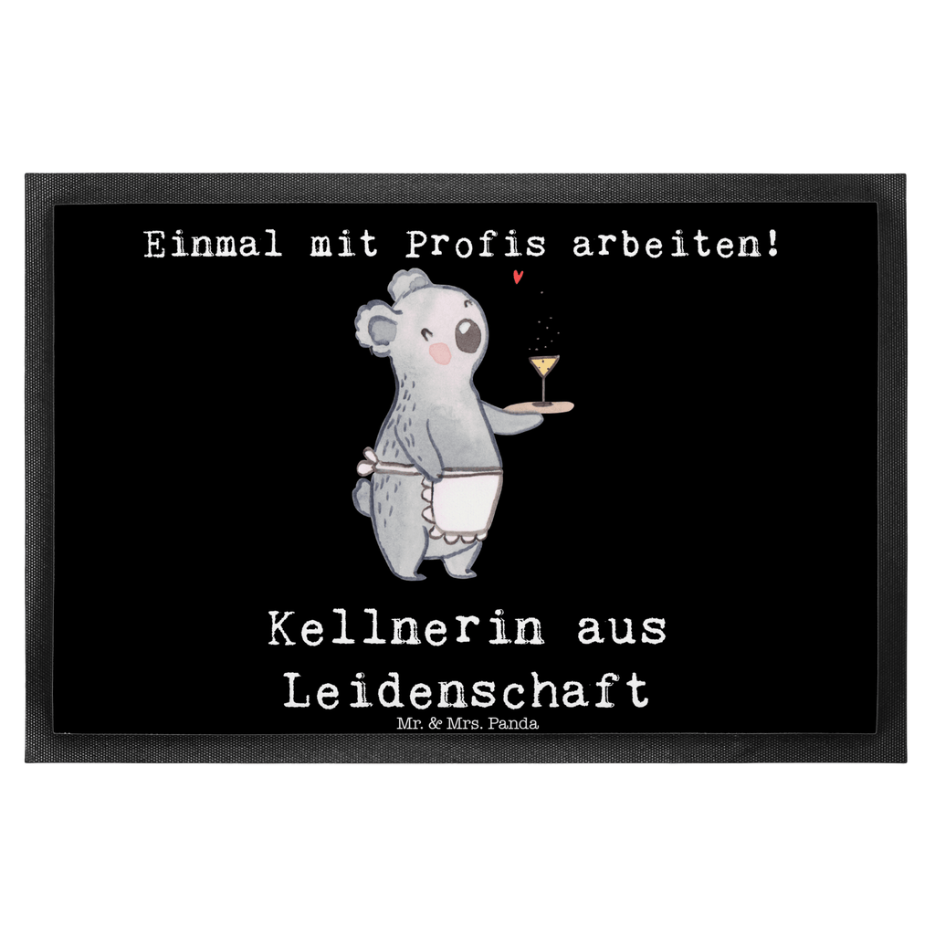 Fußmatte Kellnerin aus Leidenschaft Kellnerin, Servicekraft, Restaurant, Ausbildung,  Türvorleger, Schmutzmatte, Fußabtreter, Matte, Schmutzfänger, Fußabstreifer, Schmutzfangmatte, Türmatte, Motivfußmatte,  Haustürmatte, Vorleger  Beruf, Ausbildung, Jubiläum, Abschied, Rente, Kollege, Kollegin, Geschenk, Schenken, Arbeitskollege, Mitarbeiter, Firma, Danke, Dankeschön