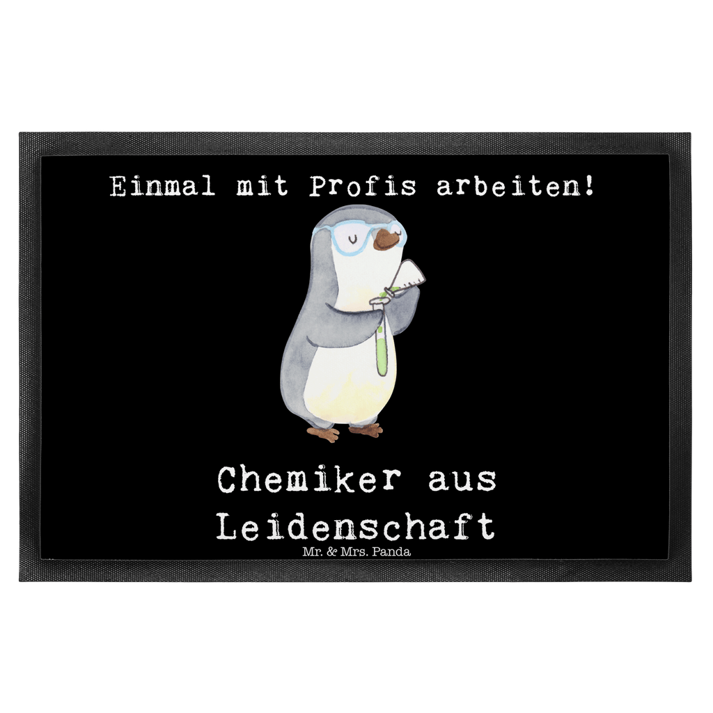 Fußmatte Chemiker aus Leidenschaft Chemiker, Chemielaborant, Naturwissenschaftler, Labor,  Studium, Forschung, Wissenschaftler,  Türvorleger, Schmutzmatte, Fußabtreter, Matte, Schmutzfänger, Fußabstreifer, Schmutzfangmatte, Türmatte, Motivfußmatte,  Haustürmatte, Vorleger  Beruf, Ausbildung, Jubiläum, Abschied, Rente, Kollege, Kollegin, Geschenk, Schenken, Arbeitskollege, Mitarbeiter, Firma, Danke, Dankeschön