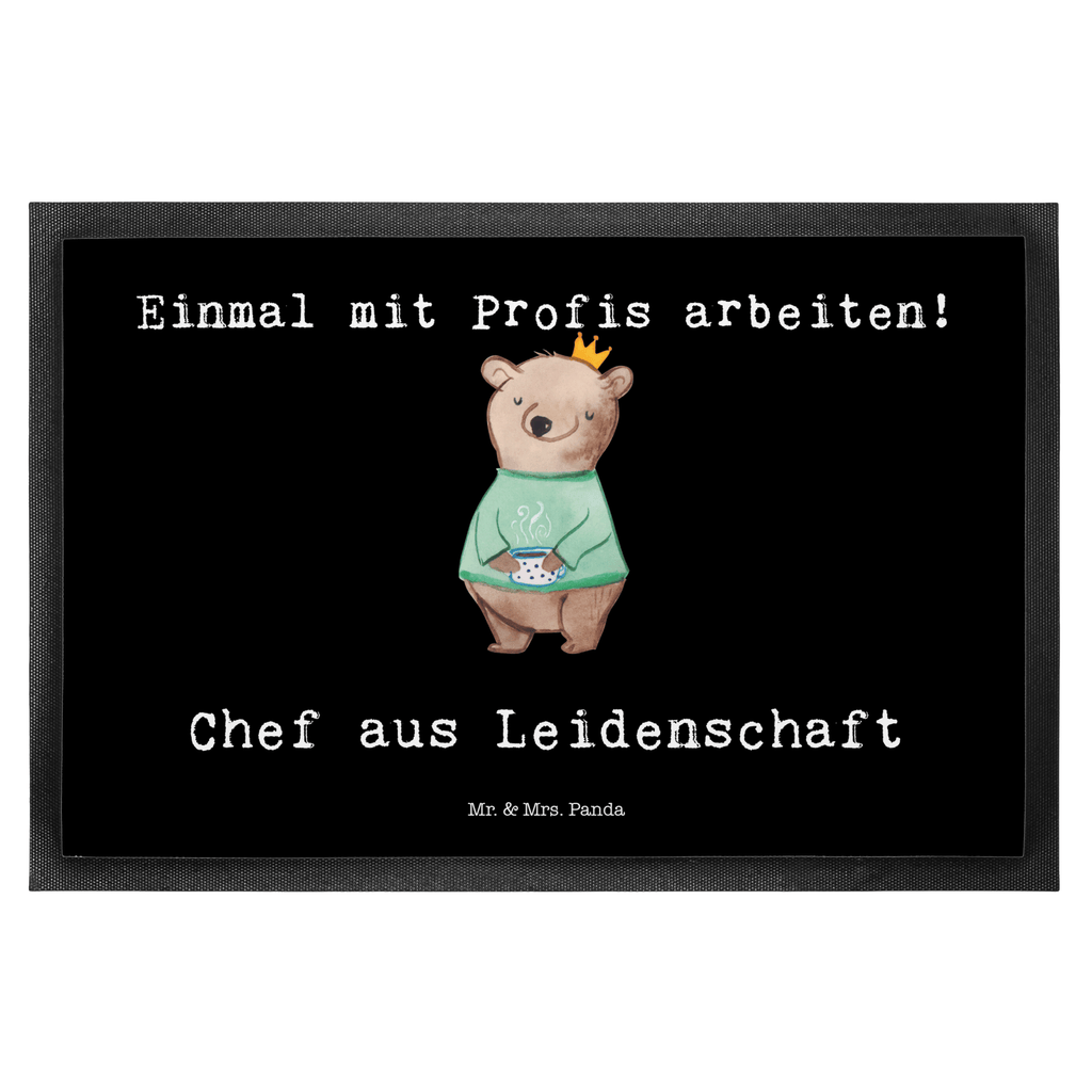 Fußmatte Chef aus Leidenschaft CEO, Chef, Führungskraft, Geschäftsinhaber, Firmeninhaber, Unternehmensinhaber, Direktor, Leiter,  Türvorleger, Schmutzmatte, Fußabtreter, Matte, Schmutzfänger, Fußabstreifer, Schmutzfangmatte, Türmatte, Motivfußmatte,  Haustürmatte, Vorleger  Beruf, Ausbildung, Jubiläum, Abschied, Rente, Kollege, Kollegin, Geschenk, Schenken, Arbeitskollege, Mitarbeiter, Firma, Danke, Dankeschön
