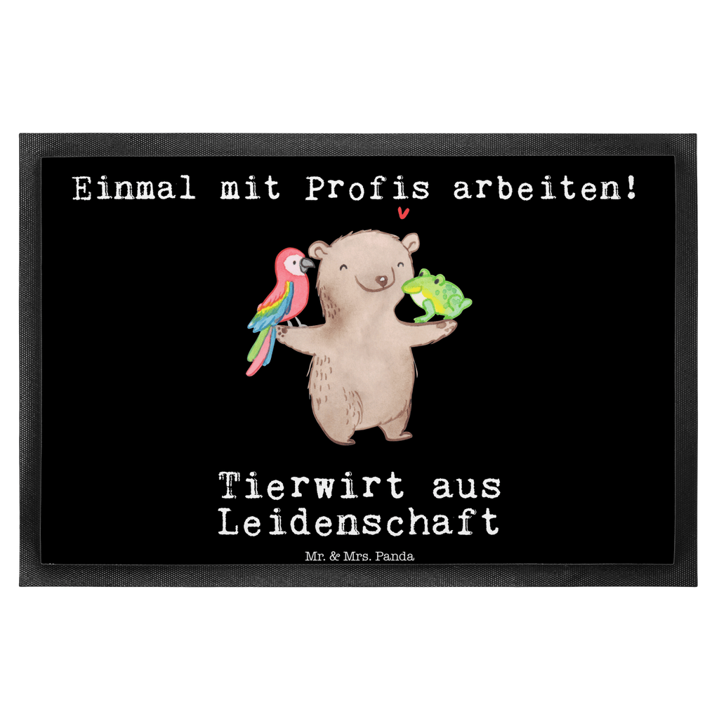 Fußmatte Tierwirt aus Leidenschaft Türvorleger, Schmutzmatte, Fußabtreter, Matte, Schmutzfänger, Fußabstreifer, Schmutzfangmatte, Türmatte, Motivfußmatte, Haustürmatte, Vorleger, Beruf, Ausbildung, Jubiläum, Abschied, Rente, Kollege, Kollegin, Geschenk, Schenken, Arbeitskollege, Mitarbeiter, Firma, Danke, Dankeschön, Landwirt; Bauer, Tierwirt, Agronom, Farmer, Bauernhof