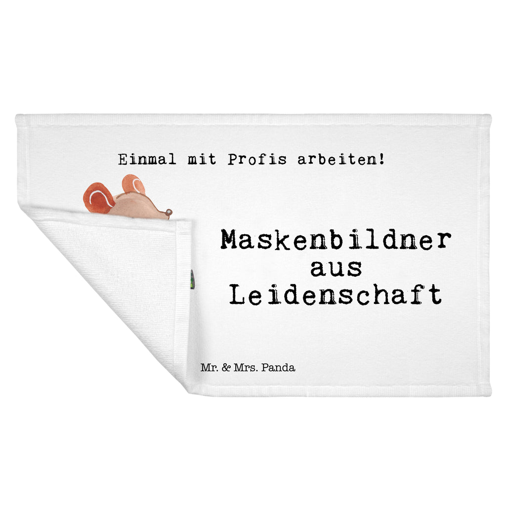 Gäste Handtuch Maskenbildner aus Leidenschaft Gästetuch, Reisehandtuch, Sport Handtuch, Frottier, Kinder Handtuch, Beruf, Ausbildung, Jubiläum, Abschied, Rente, Kollege, Kollegin, Geschenk, Schenken, Arbeitskollege, Mitarbeiter, Firma, Danke, Dankeschön, Kosmetiker, Make Up Artist, Maskenbildner, Visagist, Beauty Salon, Kosmetikstudio, Eröffnung