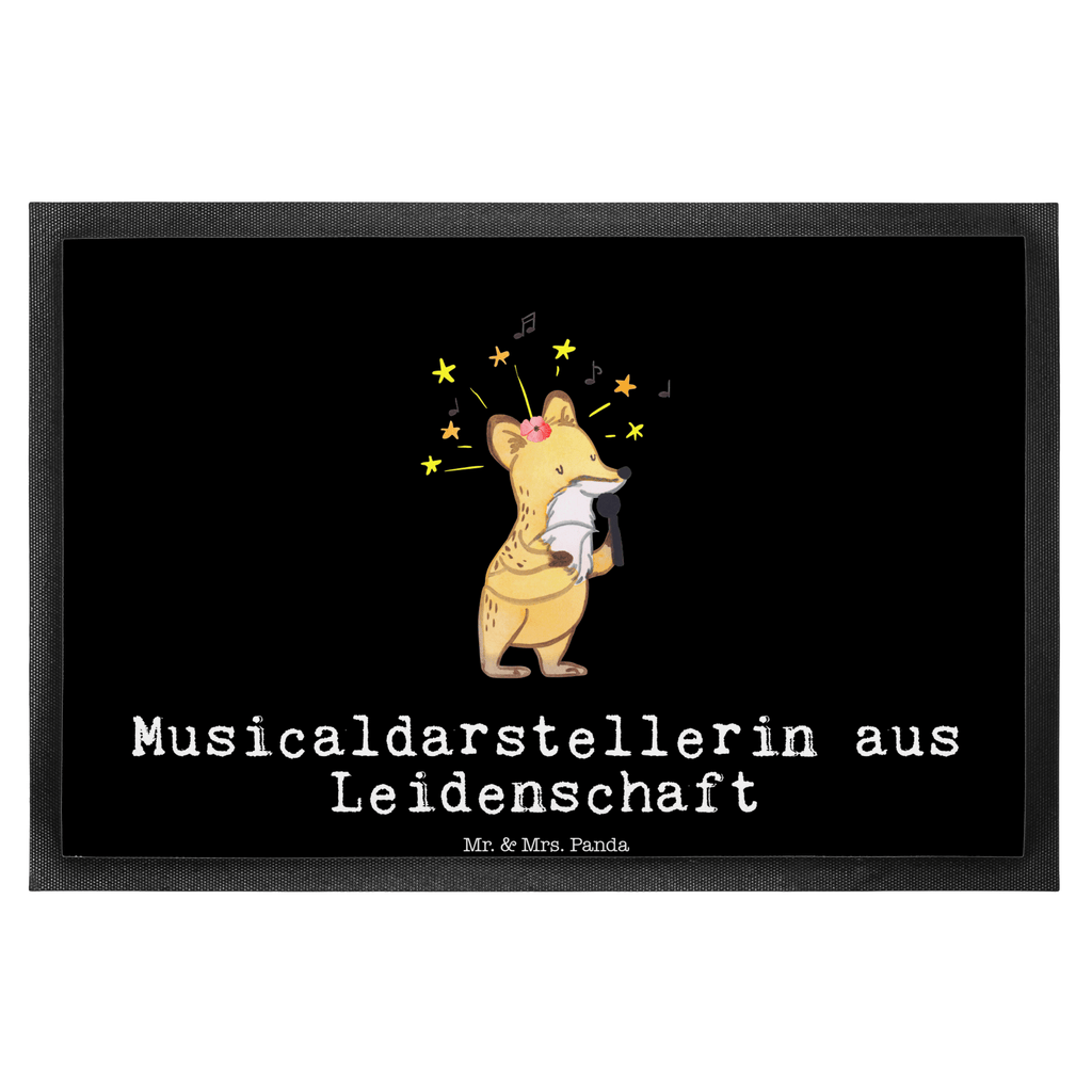 Fußmatte Musicaldarstellerin aus Leidenschaft Türvorleger, Schmutzmatte, Fußabtreter, Matte, Schmutzfänger, Fußabstreifer, Schmutzfangmatte, Türmatte, Motivfußmatte, Haustürmatte, Vorleger, Beruf, Ausbildung, Jubiläum, Abschied, Rente, Kollege, Kollegin, Geschenk, Schenken, Arbeitskollege, Mitarbeiter, Firma, Danke, Dankeschön