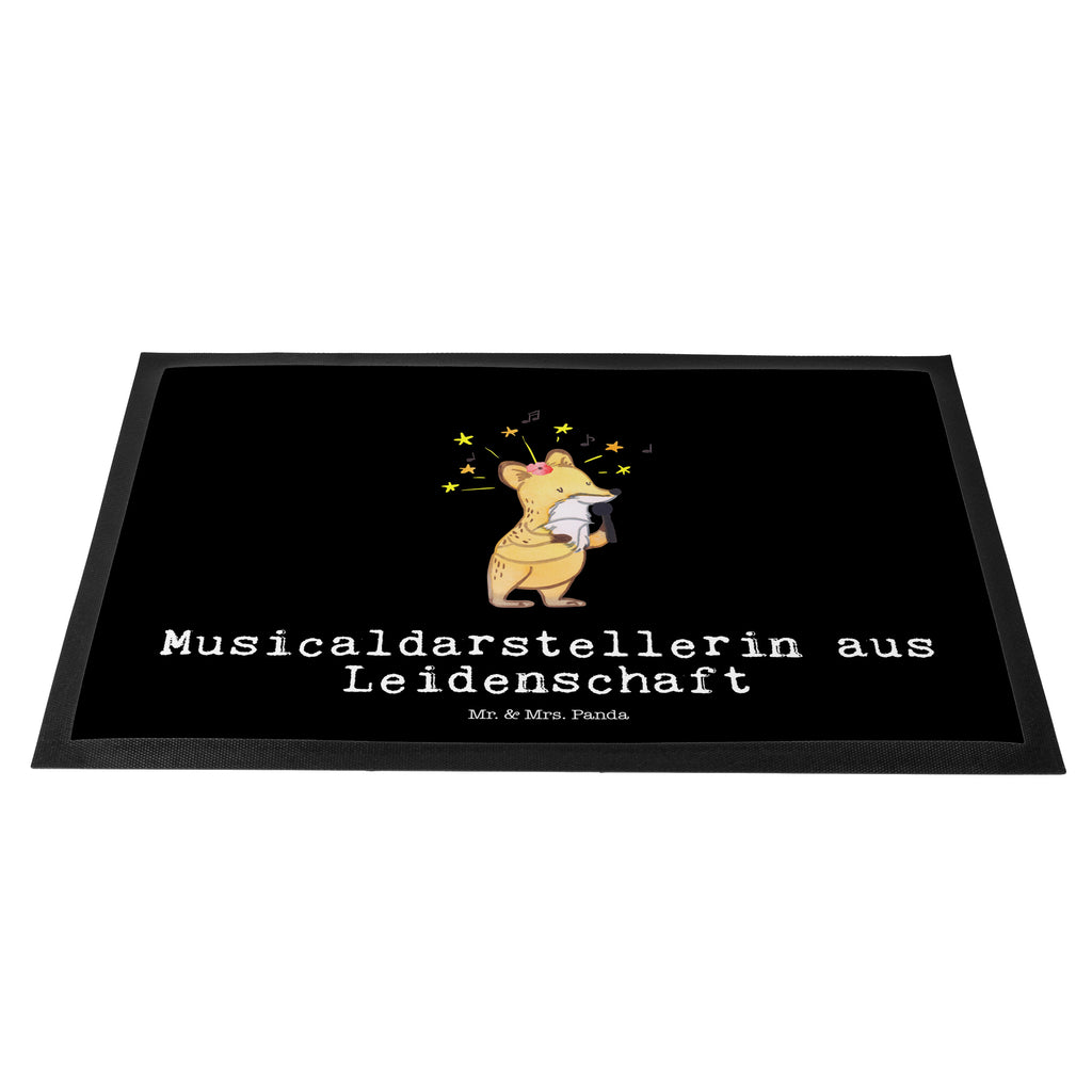 Fußmatte Musicaldarstellerin aus Leidenschaft Türvorleger, Schmutzmatte, Fußabtreter, Matte, Schmutzfänger, Fußabstreifer, Schmutzfangmatte, Türmatte, Motivfußmatte, Haustürmatte, Vorleger, Beruf, Ausbildung, Jubiläum, Abschied, Rente, Kollege, Kollegin, Geschenk, Schenken, Arbeitskollege, Mitarbeiter, Firma, Danke, Dankeschön
