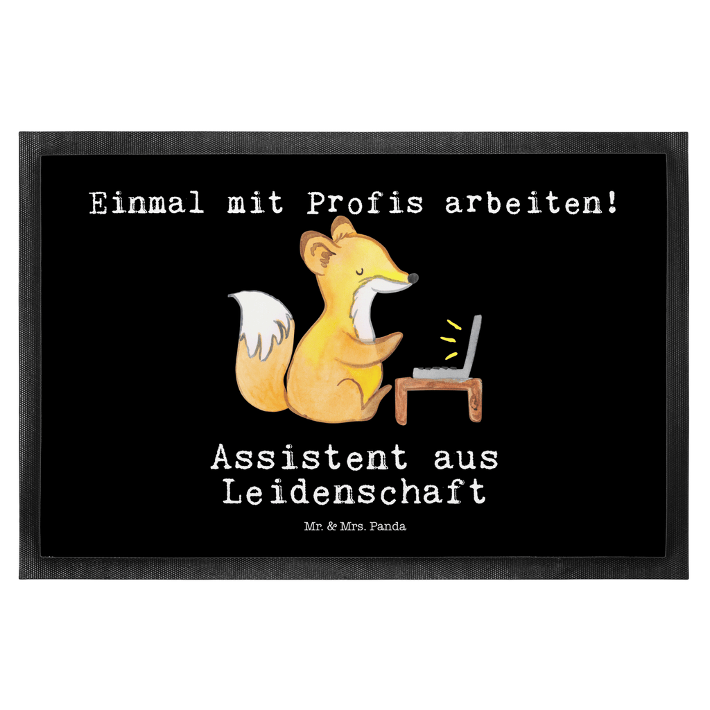 Fußmatte Assistent aus Leidenschaft  Türvorleger, Schmutzmatte, Fußabtreter, Matte, Schmutzfänger, Fußabstreifer, Schmutzfangmatte, Türmatte, Motivfußmatte,  Haustürmatte, Vorleger  Beruf, Ausbildung, Jubiläum, Abschied, Rente, Kollege, Kollegin, Geschenk, Schenken, Arbeitskollege, Mitarbeiter, Firma, Danke, Dankeschön