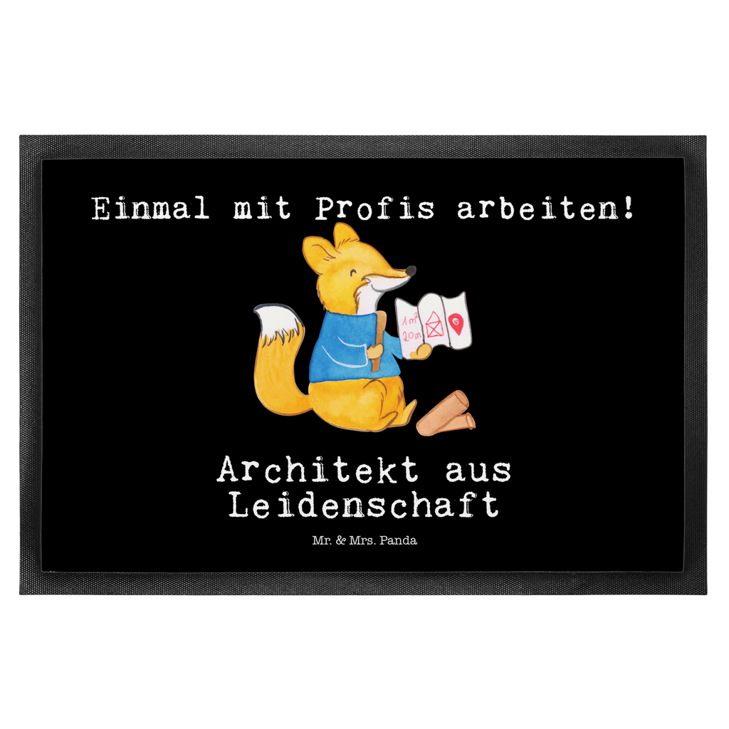 Fußmatte Architekt aus Leidenschaft Architekt, Innenarchitekt, Architekturbüro, Bauarbeiter Türvorleger, Schmutzmatte, Fußabtreter, Matte, Schmutzfänger, Fußabstreifer, Schmutzfangmatte, Türmatte, Motivfußmatte,  Haustürmatte, Vorleger  Beruf, Ausbildung, Jubiläum, Abschied, Rente, Kollege, Kollegin, Geschenk, Schenken, Arbeitskollege, Mitarbeiter, Firma, Danke, Dankeschön