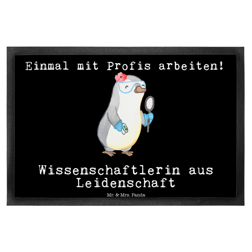 Fußmatte Wissenschaftlerin aus Leidenschaft Wissenschaftlerin, Forscherin, Akademikerin, Universität, Forschungseinrichtung,  Türvorleger, Schmutzmatte, Fußabtreter, Matte, Schmutzfänger, Fußabstreifer, Schmutzfangmatte, Türmatte, Motivfußmatte,  Haustürmatte, Vorleger  Beruf, Ausbildung, Jubiläum, Abschied, Rente, Kollege, Kollegin, Geschenk, Schenken, Arbeitskollege, Mitarbeiter, Firma, Danke, Dankeschön
