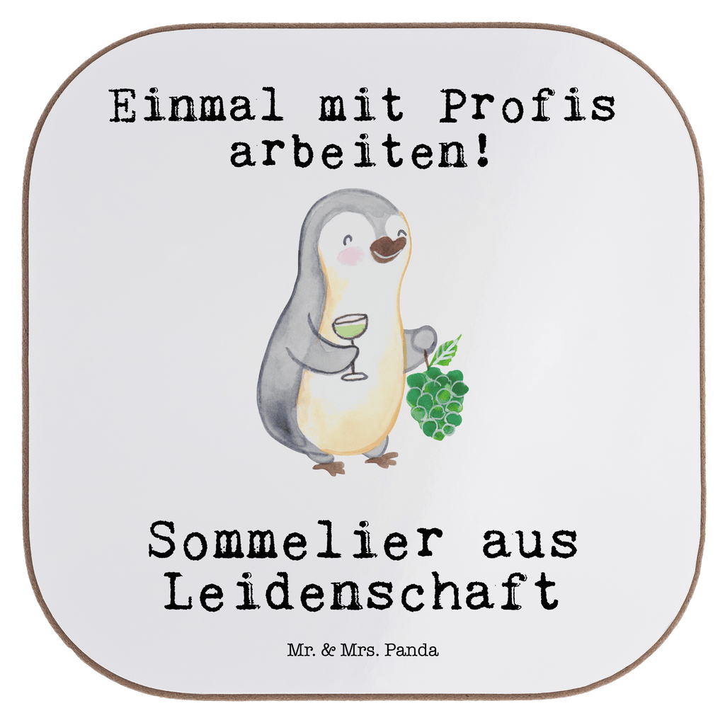 Quadratische Untersetzer Sommelier aus Leidenschaft Bierdeckel, Glasuntersetzer, Untersetzer Gläser, Getränkeuntersetzer, Beruf, Ausbildung, Jubiläum, Abschied, Rente, Kollege, Kollegin, Geschenk, Schenken, Arbeitskollege, Mitarbeiter, Firma, Danke, Dankeschön