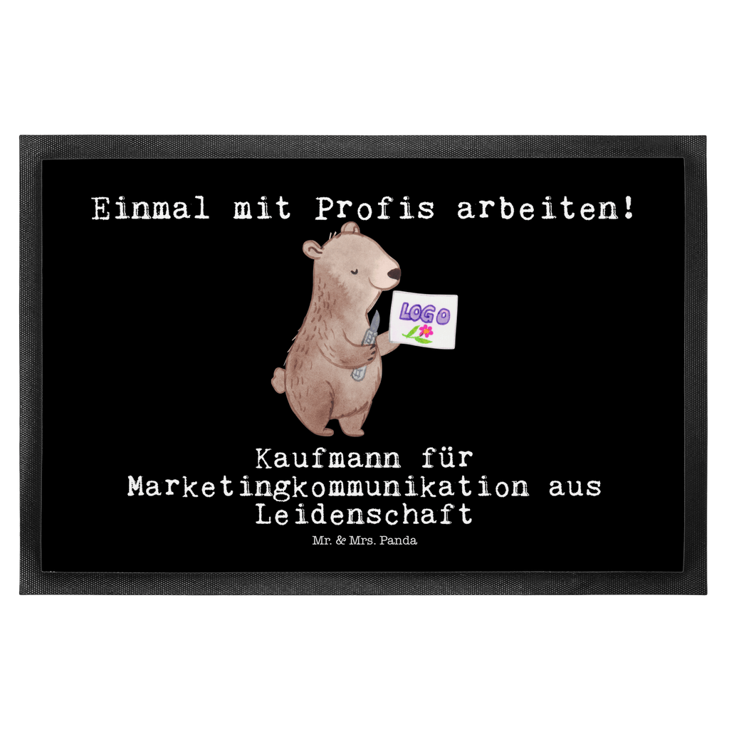 Fußmatte Kaufmann für Marketingkommunikation aus Leidenschaft  Türvorleger, Schmutzmatte, Fußabtreter, Matte, Schmutzfänger, Fußabstreifer, Schmutzfangmatte, Türmatte, Motivfußmatte,  Haustürmatte, Vorleger  Beruf, Ausbildung, Jubiläum, Abschied, Rente, Kollege, Kollegin, Geschenk, Schenken, Arbeitskollege, Mitarbeiter, Firma, Danke, Dankeschön