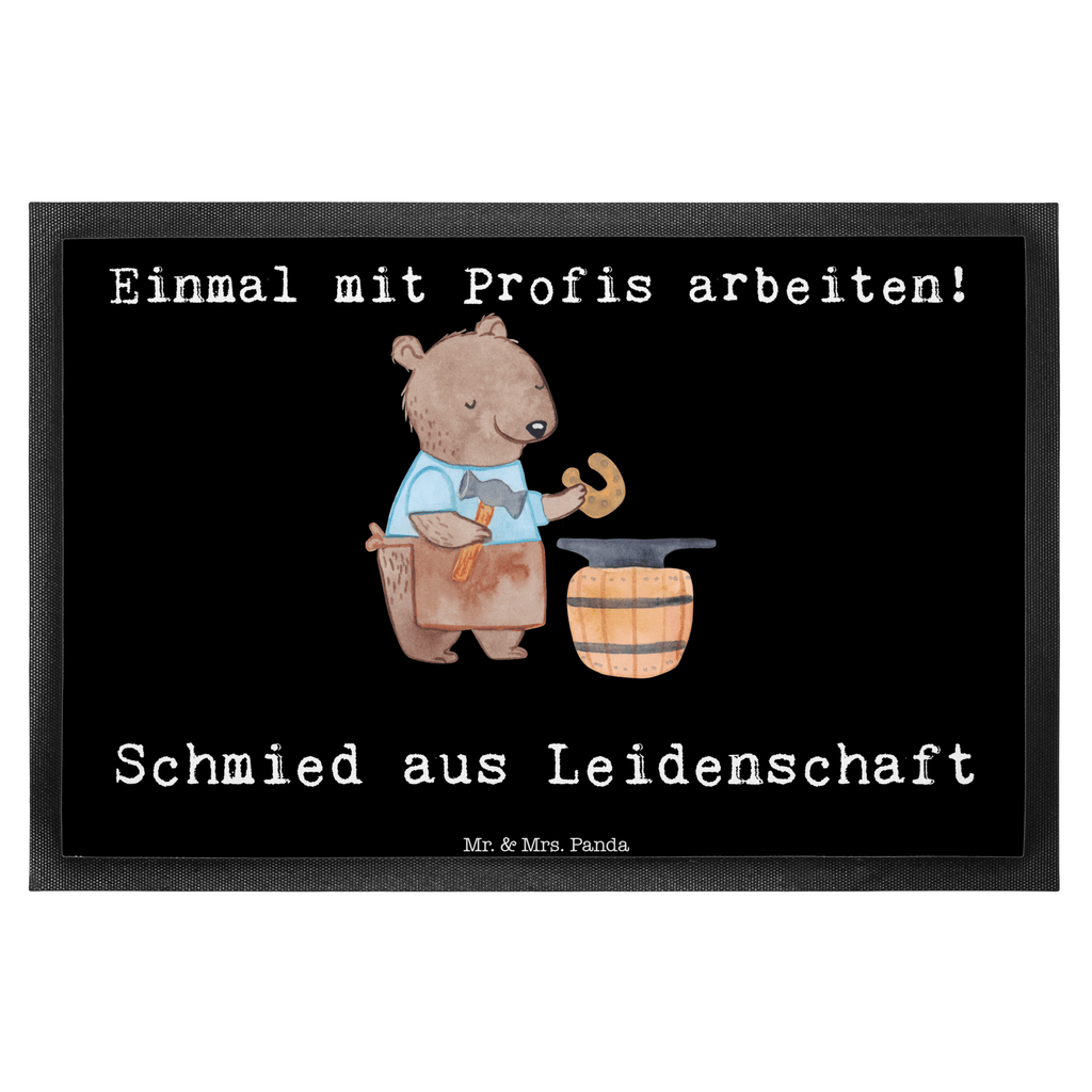 Fußmatte Schmied aus Leidenschaft  Türvorleger, Schmutzmatte, Fußabtreter, Matte, Schmutzfänger, Fußabstreifer, Schmutzfangmatte, Türmatte, Motivfußmatte,  Haustürmatte, Vorleger  Beruf, Ausbildung, Jubiläum, Abschied, Rente, Kollege, Kollegin, Geschenk, Schenken, Arbeitskollege, Mitarbeiter, Firma, Danke, Dankeschön