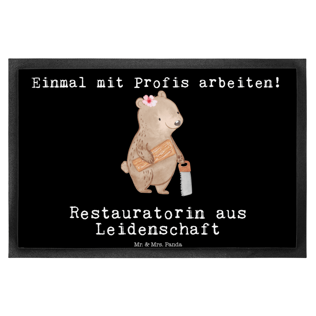 Fußmatte Restauratorin aus Leidenschaft  Türvorleger, Schmutzmatte, Fußabtreter, Matte, Schmutzfänger, Fußabstreifer, Schmutzfangmatte, Türmatte, Motivfußmatte,  Haustürmatte, Vorleger  Beruf, Ausbildung, Jubiläum, Abschied, Rente, Kollege, Kollegin, Geschenk, Schenken, Arbeitskollege, Mitarbeiter, Firma, Danke, Dankeschön