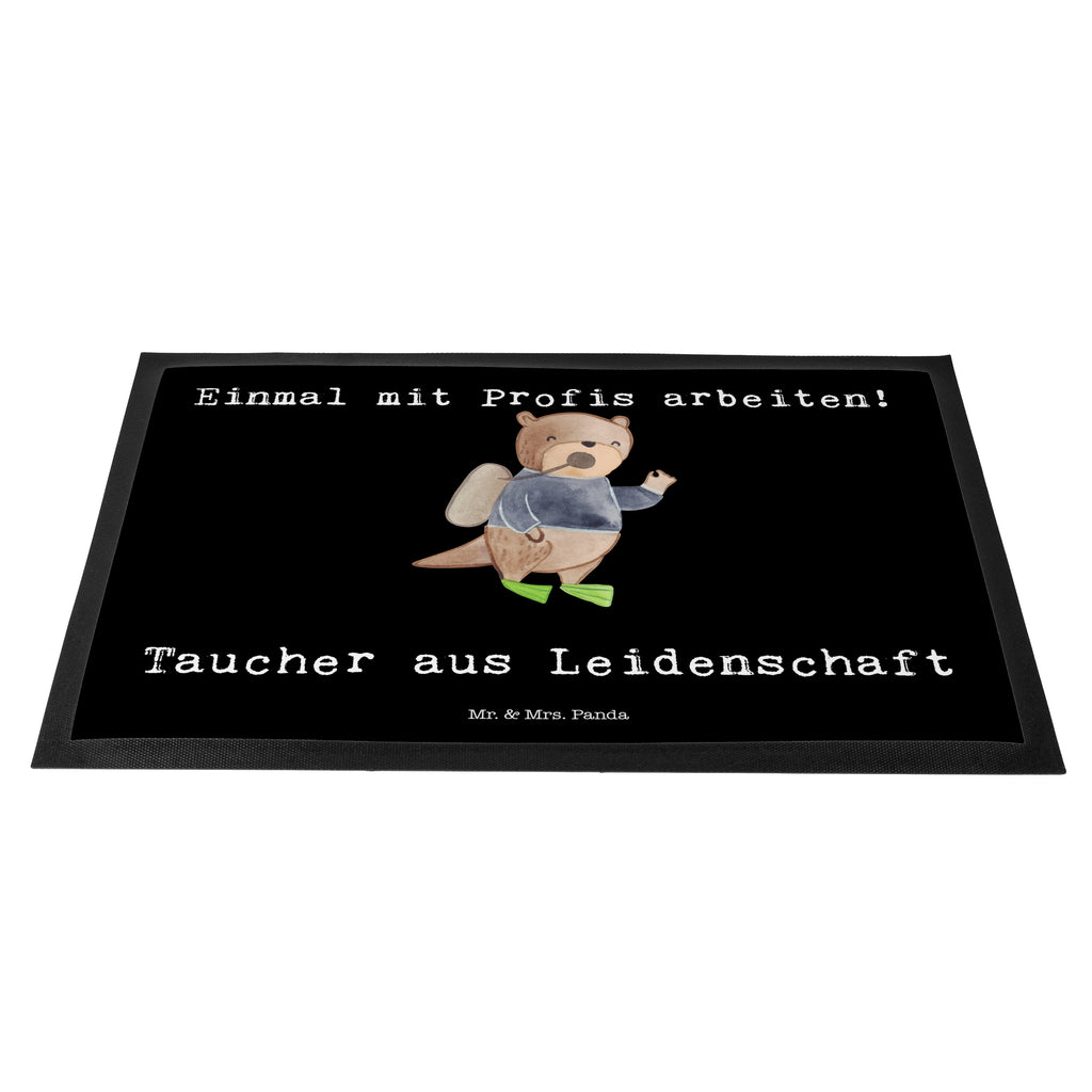 Fußmatte Taucher aus Leidenschaft  Türvorleger, Schmutzmatte, Fußabtreter, Matte, Schmutzfänger, Fußabstreifer, Schmutzfangmatte, Türmatte, Motivfußmatte,  Haustürmatte, Vorleger  Beruf, Ausbildung, Jubiläum, Abschied, Rente, Kollege, Kollegin, Geschenk, Schenken, Arbeitskollege, Mitarbeiter, Firma, Danke, Dankeschön