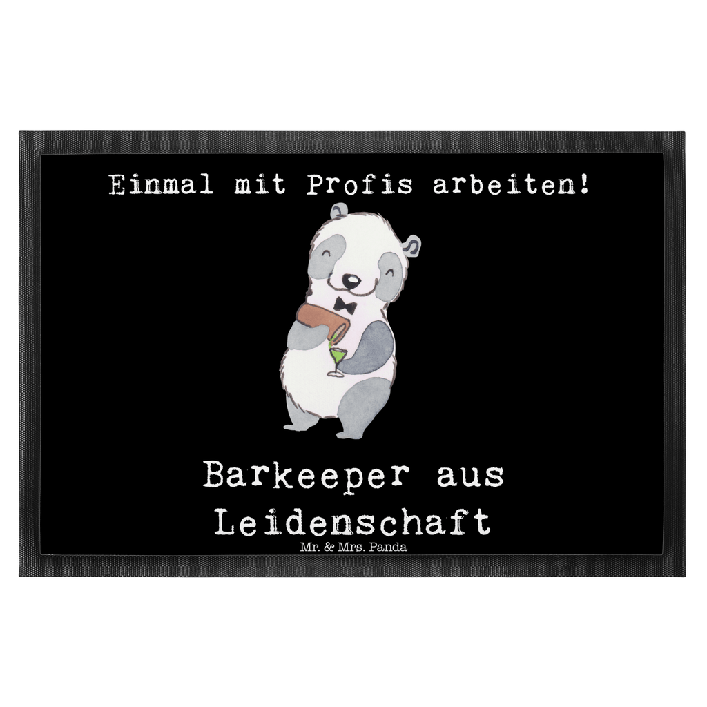 Fußmatte Barkeeper aus Leidenschaft Barkeeper, Barmann, Bartender, Barbesitzer, Kurs, Ausbildung,  Türvorleger, Schmutzmatte, Fußabtreter, Matte, Schmutzfänger, Fußabstreifer, Schmutzfangmatte, Türmatte, Motivfußmatte,  Haustürmatte, Vorleger  Beruf, Ausbildung, Jubiläum, Abschied, Rente, Kollege, Kollegin, Geschenk, Schenken, Arbeitskollege, Mitarbeiter, Firma, Danke, Dankeschön