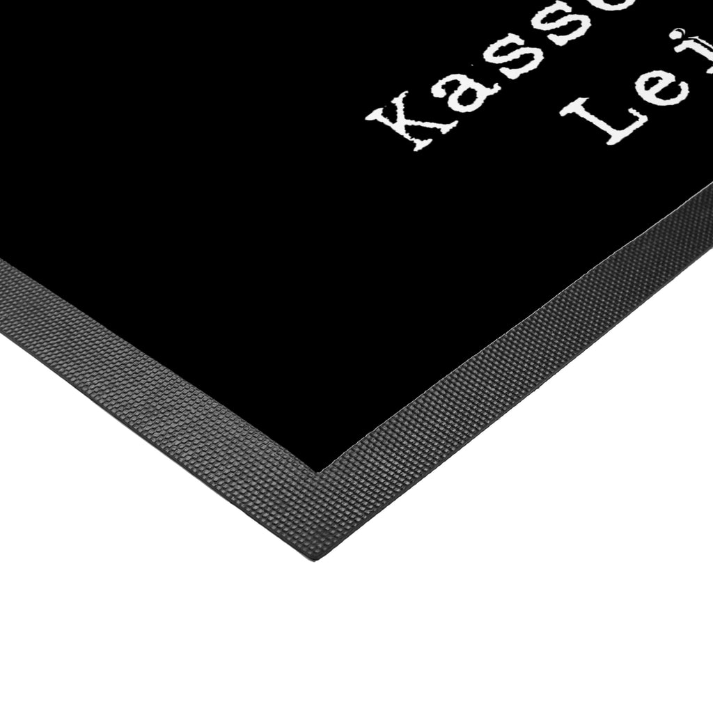 Fußmatte Kassenwartin aus Leidenschaft Kassenwartin, Schatzmeisterin, Verein,  Türvorleger, Schmutzmatte, Fußabtreter, Matte, Schmutzfänger, Fußabstreifer, Schmutzfangmatte, Türmatte, Motivfußmatte,  Haustürmatte, Vorleger  Beruf, Ausbildung, Jubiläum, Abschied, Rente, Kollege, Kollegin, Geschenk, Schenken, Arbeitskollege, Mitarbeiter, Firma, Danke, Dankeschön