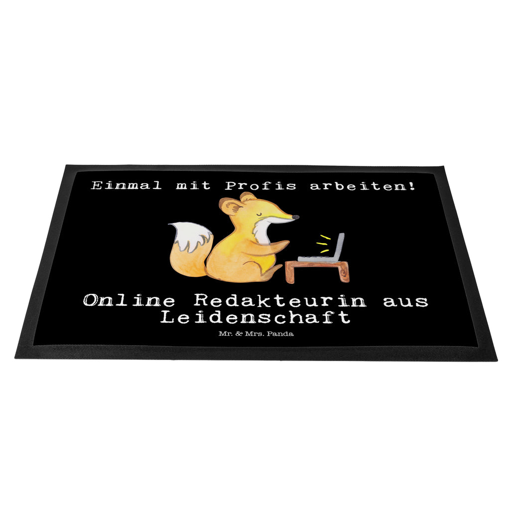 Fußmatte Online Redakteurin aus Leidenschaft  Türvorleger, Schmutzmatte, Fußabtreter, Matte, Schmutzfänger, Fußabstreifer, Schmutzfangmatte, Türmatte, Motivfußmatte,  Haustürmatte, Vorleger  Beruf, Ausbildung, Jubiläum, Abschied, Rente, Kollege, Kollegin, Geschenk, Schenken, Arbeitskollege, Mitarbeiter, Firma, Danke, Dankeschön