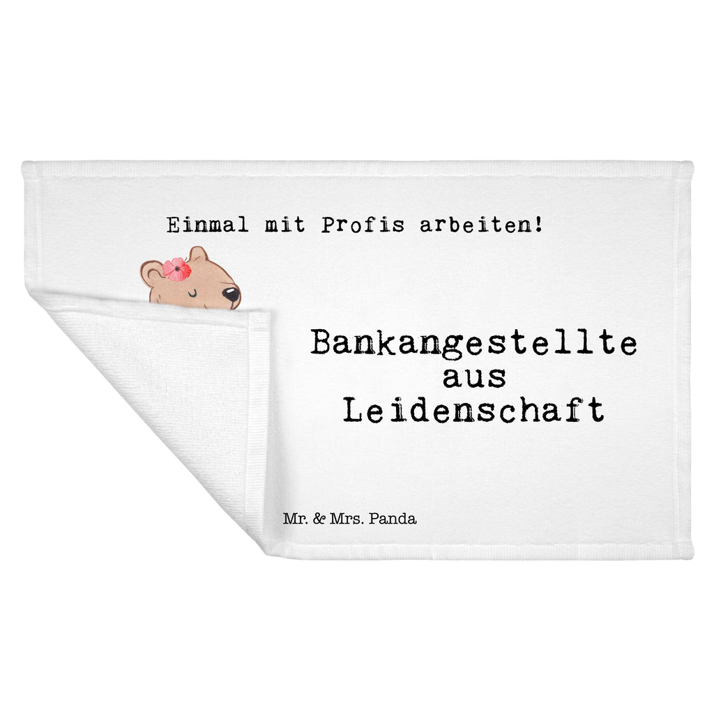 Gäste Handtuch Bankangestellte aus Leidenschaft Gästetuch, Reisehandtuch, Sport Handtuch, Frottier, Kinder Handtuch, Beruf, Ausbildung, Jubiläum, Abschied, Rente, Kollege, Kollegin, Geschenk, Schenken, Arbeitskollege, Mitarbeiter, Firma, Danke, Dankeschön, Bankangestellte, Bankfachfrau, Bänkerin, Bankberaterin