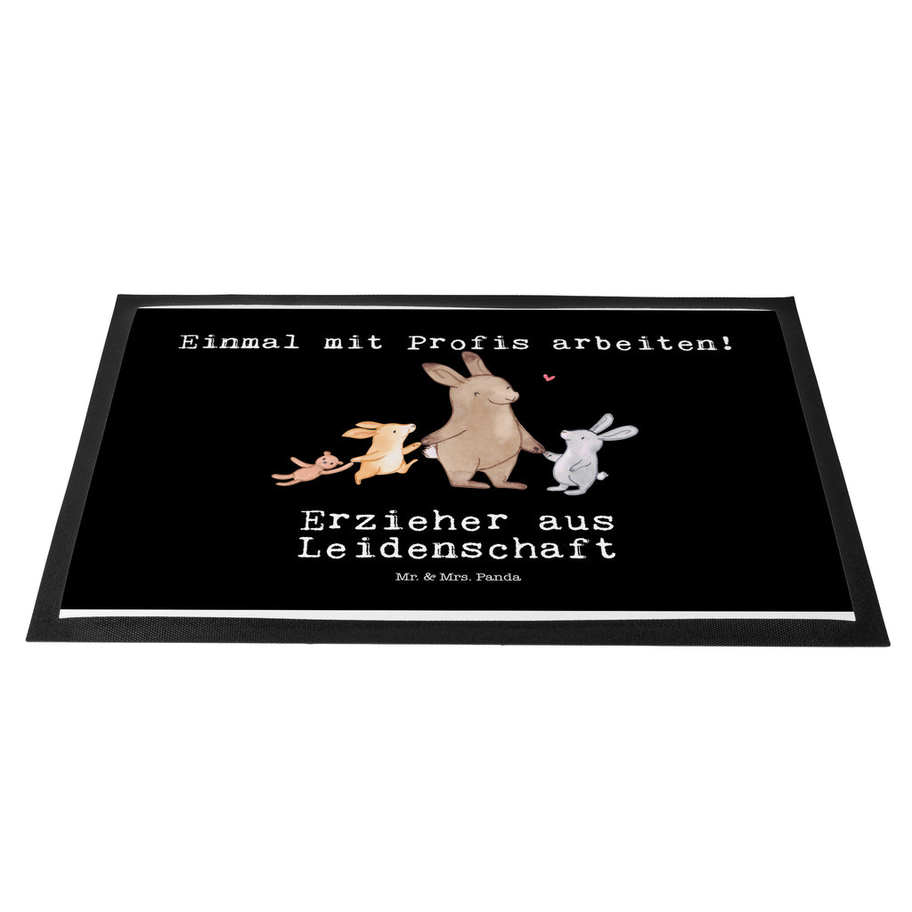 Fußmatte Erzieher aus Leidenschaft Erzieher, Kindergärtner, Pädagoge, Türvorleger, Schmutzmatte, Fußabtreter, Matte, Schmutzfänger, Fußabstreifer, Schmutzfangmatte, Türmatte, Motivfußmatte,  Haustürmatte, Vorleger  Beruf, Ausbildung, Jubiläum, Abschied, Rente, Kollege, Kollegin, Geschenk, Schenken, Arbeitskollege, Mitarbeiter, Firma, Danke, Dankeschön