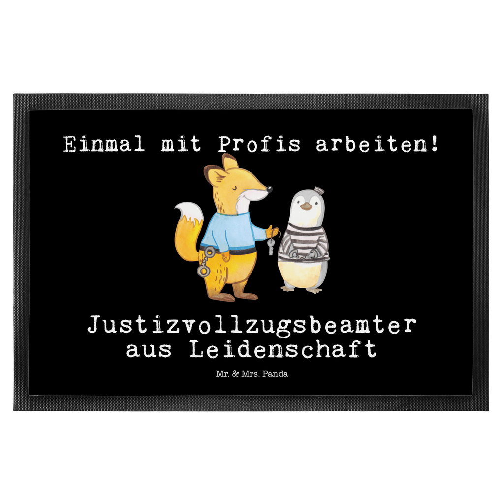 Fußmatte Justizvollzugsbeamter aus Leidenschaft Gefängniswärter, Justizvollzugsbeamter Türvorleger, Schmutzmatte, Fußabtreter, Matte, Schmutzfänger, Fußabstreifer, Schmutzfangmatte, Türmatte, Motivfußmatte,  Haustürmatte, Vorleger  Beruf, Ausbildung, Jubiläum, Abschied, Rente, Kollege, Kollegin, Geschenk, Schenken, Arbeitskollege, Mitarbeiter, Firma, Danke, Dankeschön