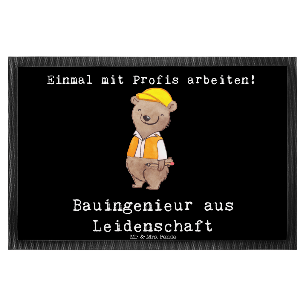 Fußmatte Bauingenieur aus Leidenschaft Bauingenieur, Statiker, Ingeniuer, Baustelle, Studium,  Türvorleger, Schmutzmatte, Fußabtreter, Matte, Schmutzfänger, Fußabstreifer, Schmutzfangmatte, Türmatte, Motivfußmatte,  Haustürmatte, Vorleger  Beruf, Ausbildung, Jubiläum, Abschied, Rente, Kollege, Kollegin, Geschenk, Schenken, Arbeitskollege, Mitarbeiter, Firma, Danke, Dankeschön
