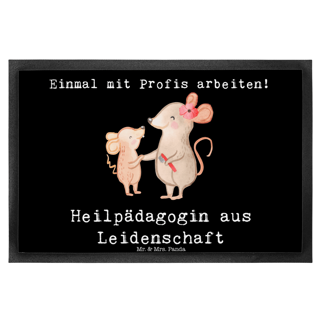 Fußmatte Heilpädagogin aus Leidenschaft Heilpädagogin, Heilpädagogik, Ausbildung, Studium,  Türvorleger, Schmutzmatte, Fußabtreter, Matte, Schmutzfänger, Fußabstreifer, Schmutzfangmatte, Türmatte, Motivfußmatte,  Haustürmatte, Vorleger  Beruf, Ausbildung, Jubiläum, Abschied, Rente, Kollege, Kollegin, Geschenk, Schenken, Arbeitskollege, Mitarbeiter, Firma, Danke, Dankeschön