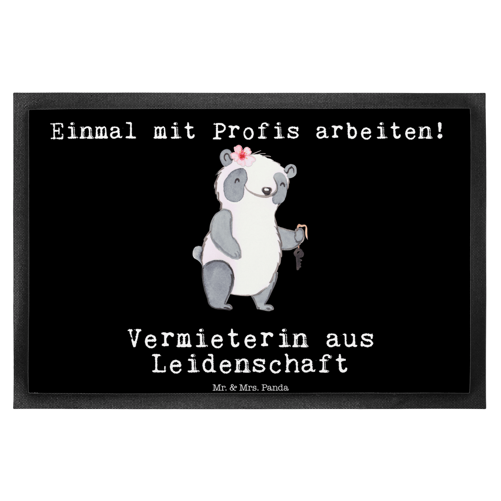 Fußmatte Vermieterin aus Leidenschaft  Türvorleger, Schmutzmatte, Fußabtreter, Matte, Schmutzfänger, Fußabstreifer, Schmutzfangmatte, Türmatte, Motivfußmatte,  Haustürmatte, Vorleger  Beruf, Ausbildung, Jubiläum, Abschied, Rente, Kollege, Kollegin, Geschenk, Schenken, Arbeitskollege, Mitarbeiter, Firma, Danke, Dankeschön