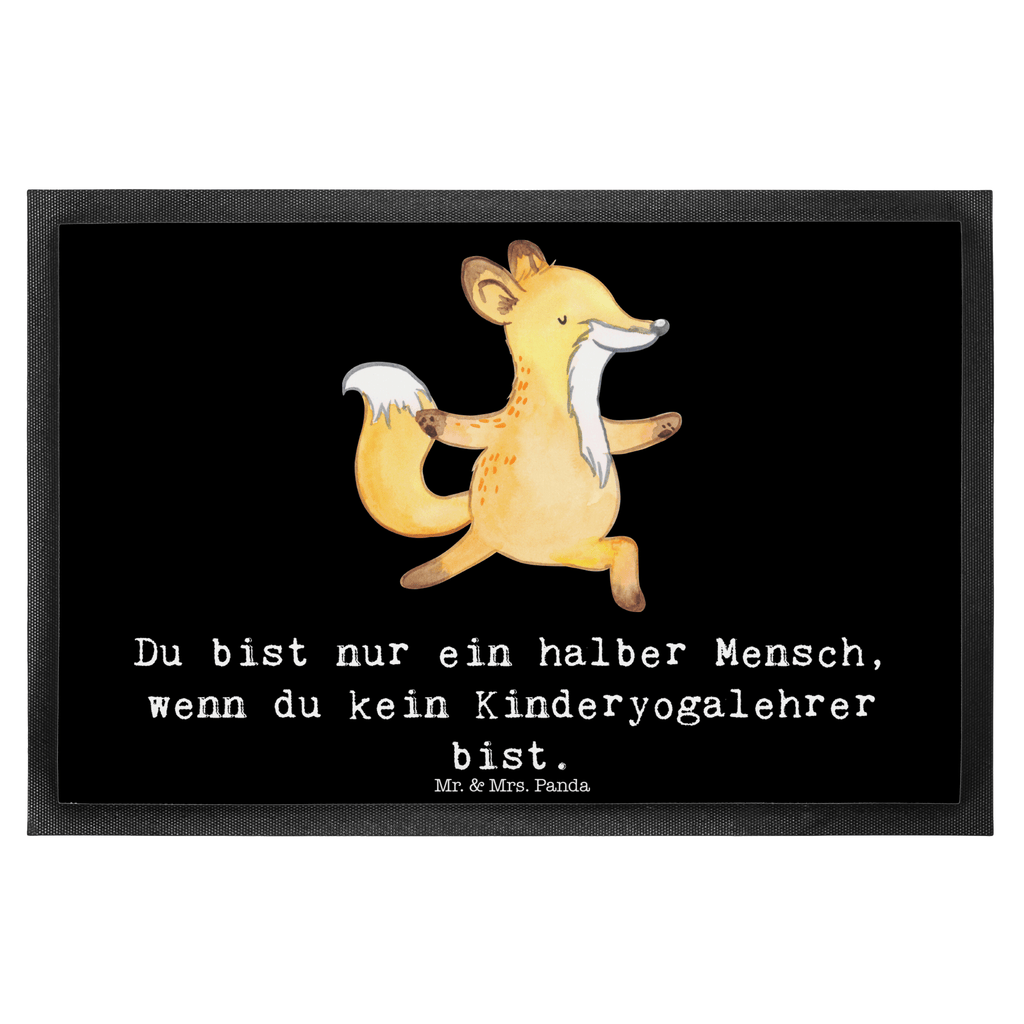 Fußmatte Kinderyogalehrer mit Herz  Türvorleger, Schmutzmatte, Fußabtreter, Matte, Schmutzfänger, Fußabstreifer, Schmutzfangmatte, Türmatte, Motivfußmatte,  Haustürmatte, Vorleger  Beruf, Ausbildung, Jubiläum, Abschied, Rente, Kollege, Kollegin, Geschenk, Schenken, Arbeitskollege, Mitarbeiter, Firma, Danke, Dankeschön