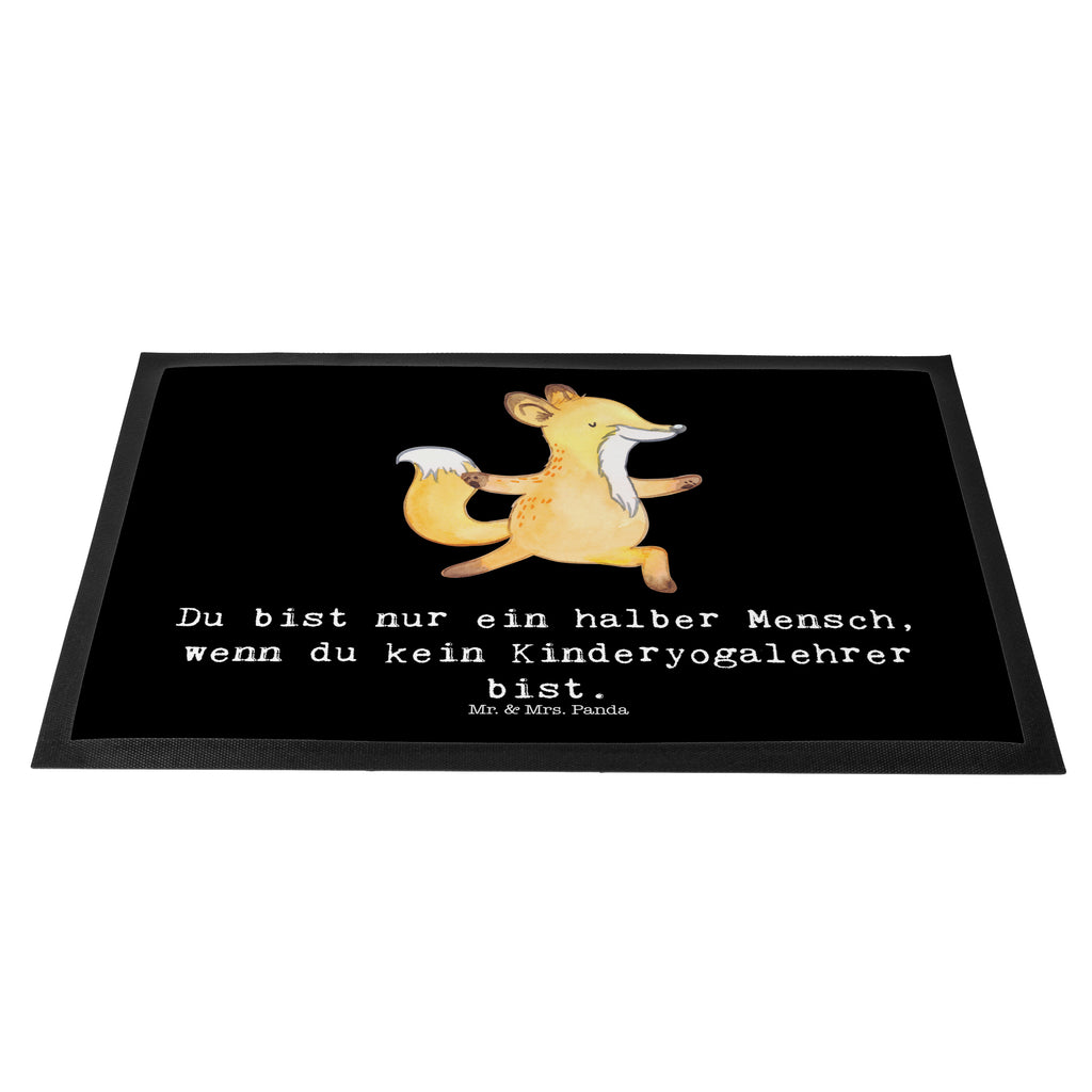Fußmatte Kinderyogalehrer mit Herz  Türvorleger, Schmutzmatte, Fußabtreter, Matte, Schmutzfänger, Fußabstreifer, Schmutzfangmatte, Türmatte, Motivfußmatte,  Haustürmatte, Vorleger  Beruf, Ausbildung, Jubiläum, Abschied, Rente, Kollege, Kollegin, Geschenk, Schenken, Arbeitskollege, Mitarbeiter, Firma, Danke, Dankeschön