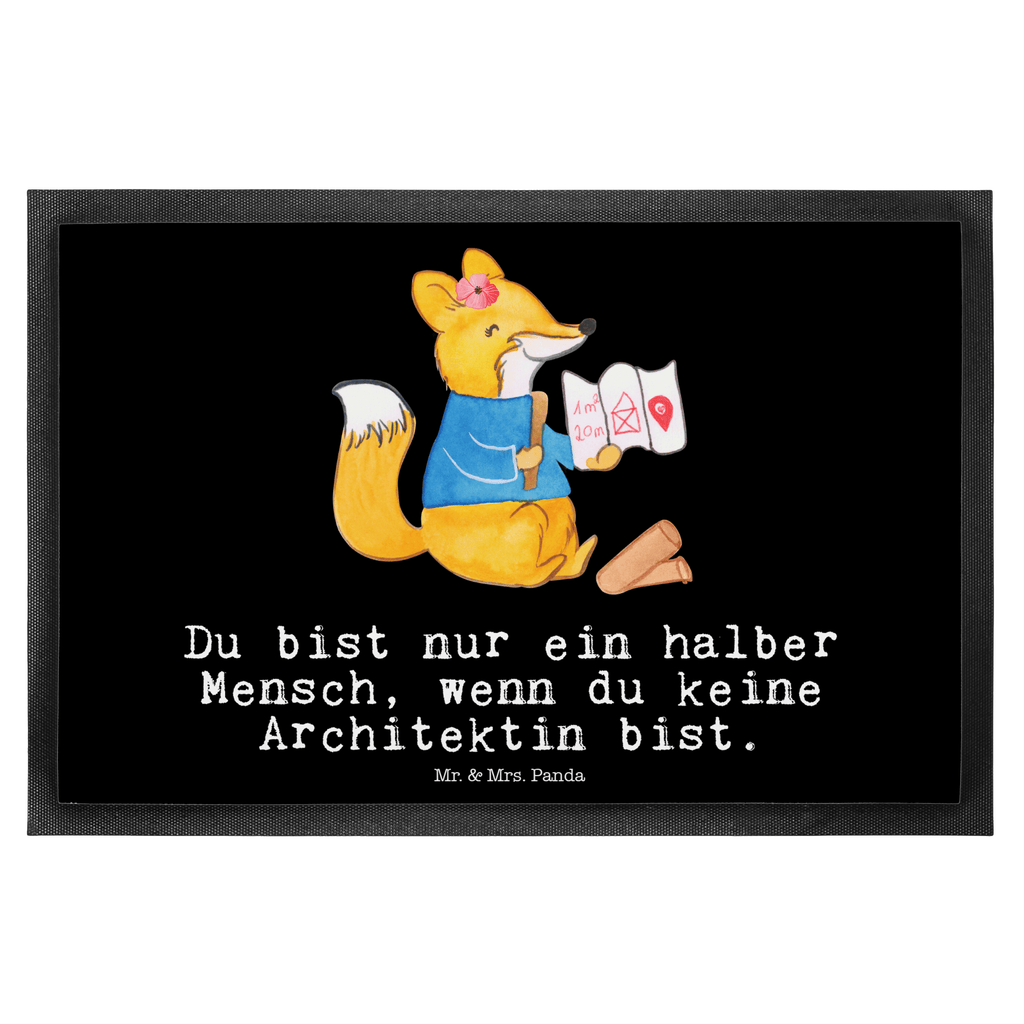 Fußmatte Architektin mit Herz Architektin, Innenarchitektin, Architekturbüro Türvorleger, Schmutzmatte, Fußabtreter, Matte, Schmutzfänger, Fußabstreifer, Schmutzfangmatte, Türmatte, Motivfußmatte,  Haustürmatte, Vorleger  Beruf, Ausbildung, Jubiläum, Abschied, Rente, Kollege, Kollegin, Geschenk, Schenken, Arbeitskollege, Mitarbeiter, Firma, Danke, Dankeschön