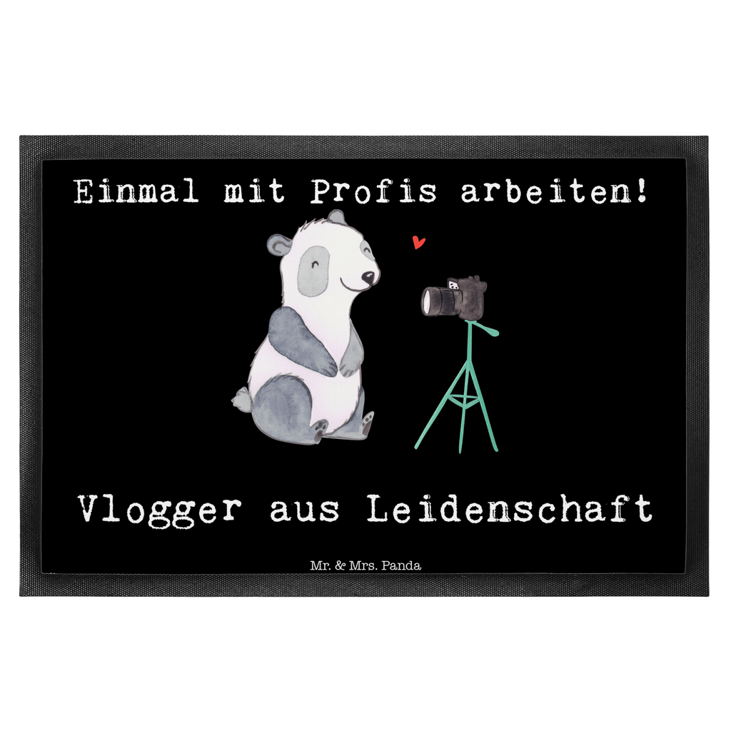 Fußmatte Vlogger aus Leidenschaft  Türvorleger, Schmutzmatte, Fußabtreter, Matte, Schmutzfänger, Fußabstreifer, Schmutzfangmatte, Türmatte, Motivfußmatte,  Haustürmatte, Vorleger  Beruf, Ausbildung, Jubiläum, Abschied, Rente, Kollege, Kollegin, Geschenk, Schenken, Arbeitskollege, Mitarbeiter, Firma, Danke, Dankeschön