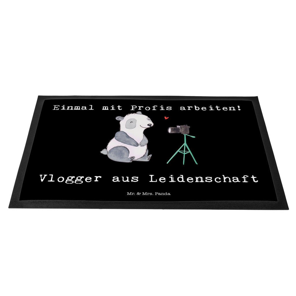 Fußmatte Vlogger aus Leidenschaft  Türvorleger, Schmutzmatte, Fußabtreter, Matte, Schmutzfänger, Fußabstreifer, Schmutzfangmatte, Türmatte, Motivfußmatte,  Haustürmatte, Vorleger  Beruf, Ausbildung, Jubiläum, Abschied, Rente, Kollege, Kollegin, Geschenk, Schenken, Arbeitskollege, Mitarbeiter, Firma, Danke, Dankeschön