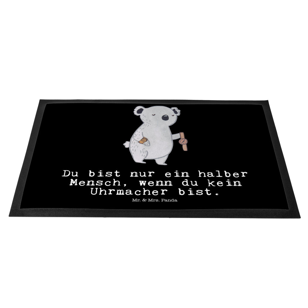 Fußmatte Uhrmacher mit Herz  Türvorleger, Schmutzmatte, Fußabtreter, Matte, Schmutzfänger, Fußabstreifer, Schmutzfangmatte, Türmatte, Motivfußmatte,  Haustürmatte, Vorleger  Beruf, Ausbildung, Jubiläum, Abschied, Rente, Kollege, Kollegin, Geschenk, Schenken, Arbeitskollege, Mitarbeiter, Firma, Danke, Dankeschön