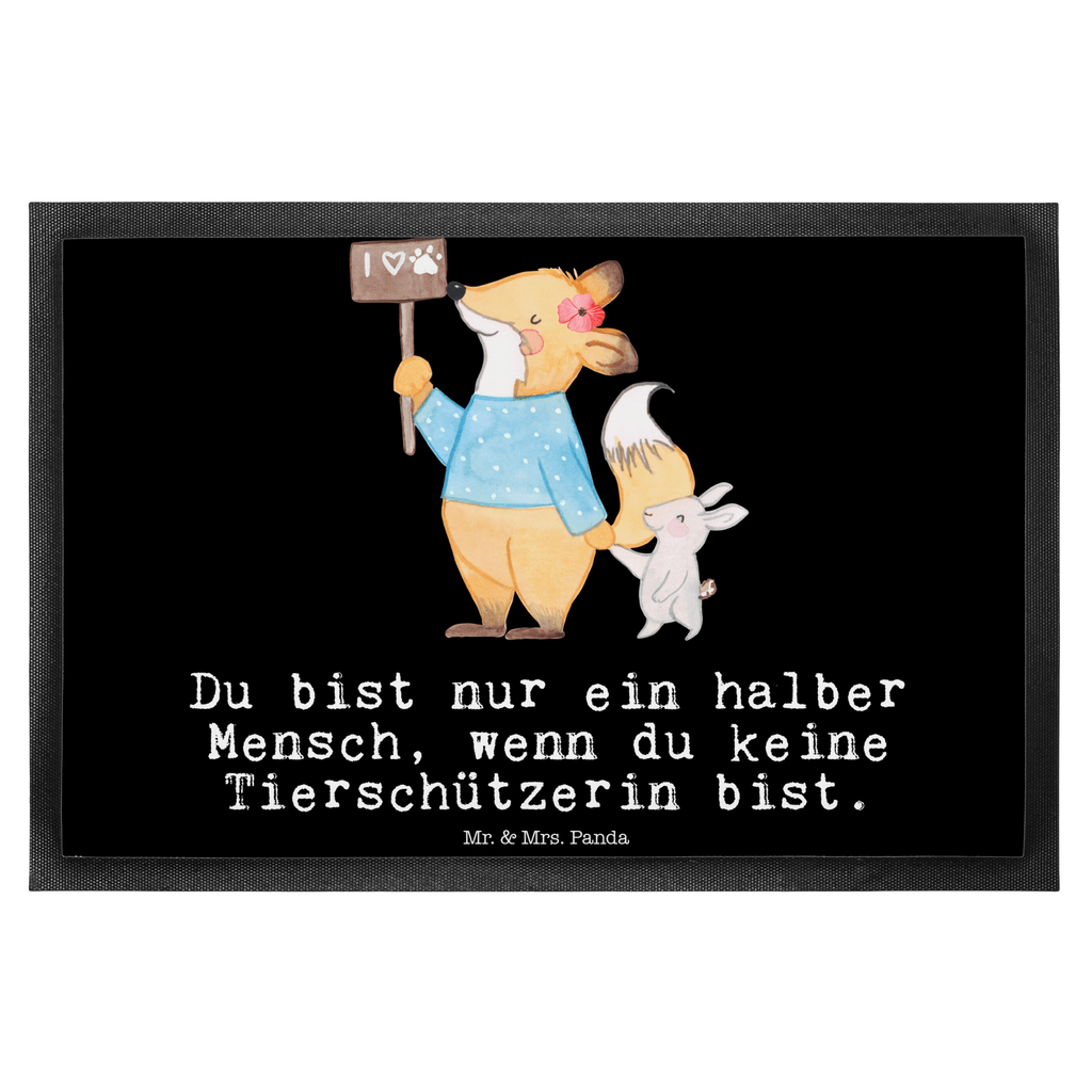 Fußmatte Tierschützerin mit Herz  Türvorleger, Schmutzmatte, Fußabtreter, Matte, Schmutzfänger, Fußabstreifer, Schmutzfangmatte, Türmatte, Motivfußmatte,  Haustürmatte, Vorleger  Beruf, Ausbildung, Jubiläum, Abschied, Rente, Kollege, Kollegin, Geschenk, Schenken, Arbeitskollege, Mitarbeiter, Firma, Danke, Dankeschön