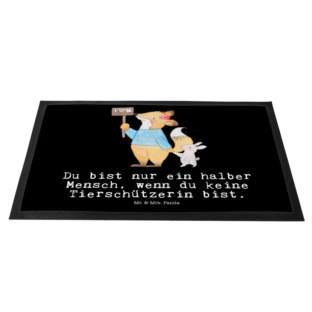 Fußmatte Tierschützerin mit Herz  Türvorleger, Schmutzmatte, Fußabtreter, Matte, Schmutzfänger, Fußabstreifer, Schmutzfangmatte, Türmatte, Motivfußmatte,  Haustürmatte, Vorleger  Beruf, Ausbildung, Jubiläum, Abschied, Rente, Kollege, Kollegin, Geschenk, Schenken, Arbeitskollege, Mitarbeiter, Firma, Danke, Dankeschön