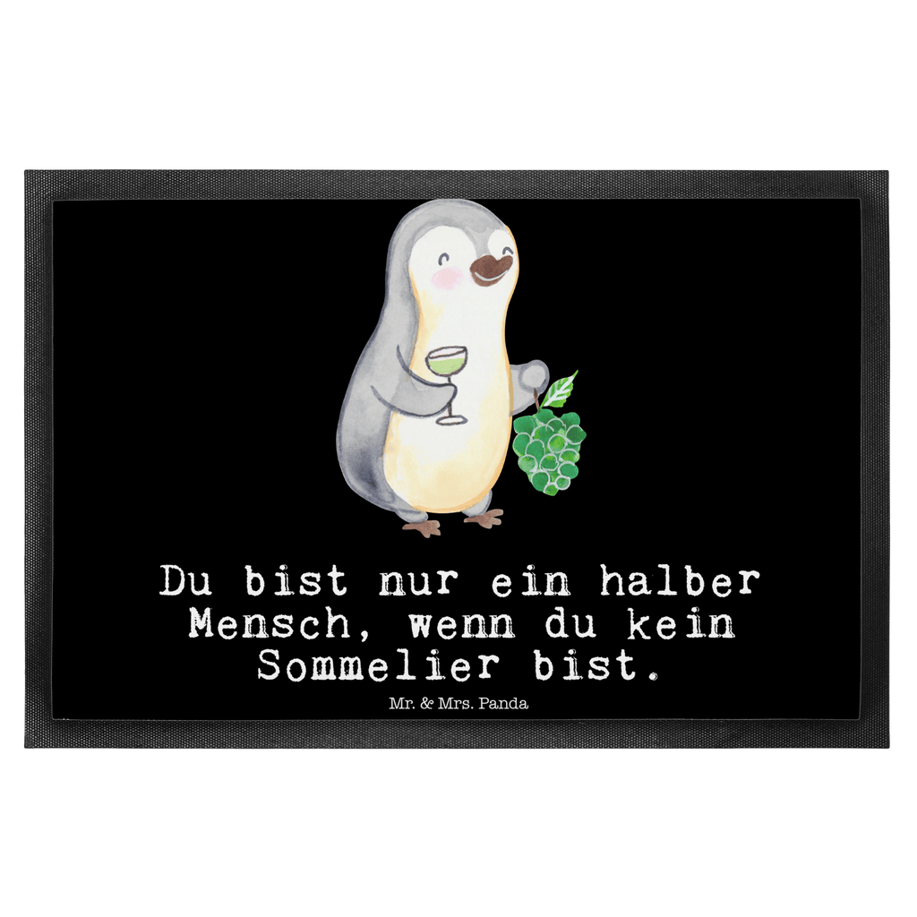 Fußmatte Sommelier mit Herz Türvorleger, Schmutzmatte, Fußabtreter, Matte, Schmutzfänger, Fußabstreifer, Schmutzfangmatte, Türmatte, Motivfußmatte, Haustürmatte, Vorleger, Beruf, Ausbildung, Jubiläum, Abschied, Rente, Kollege, Kollegin, Geschenk, Schenken, Arbeitskollege, Mitarbeiter, Firma, Danke, Dankeschön