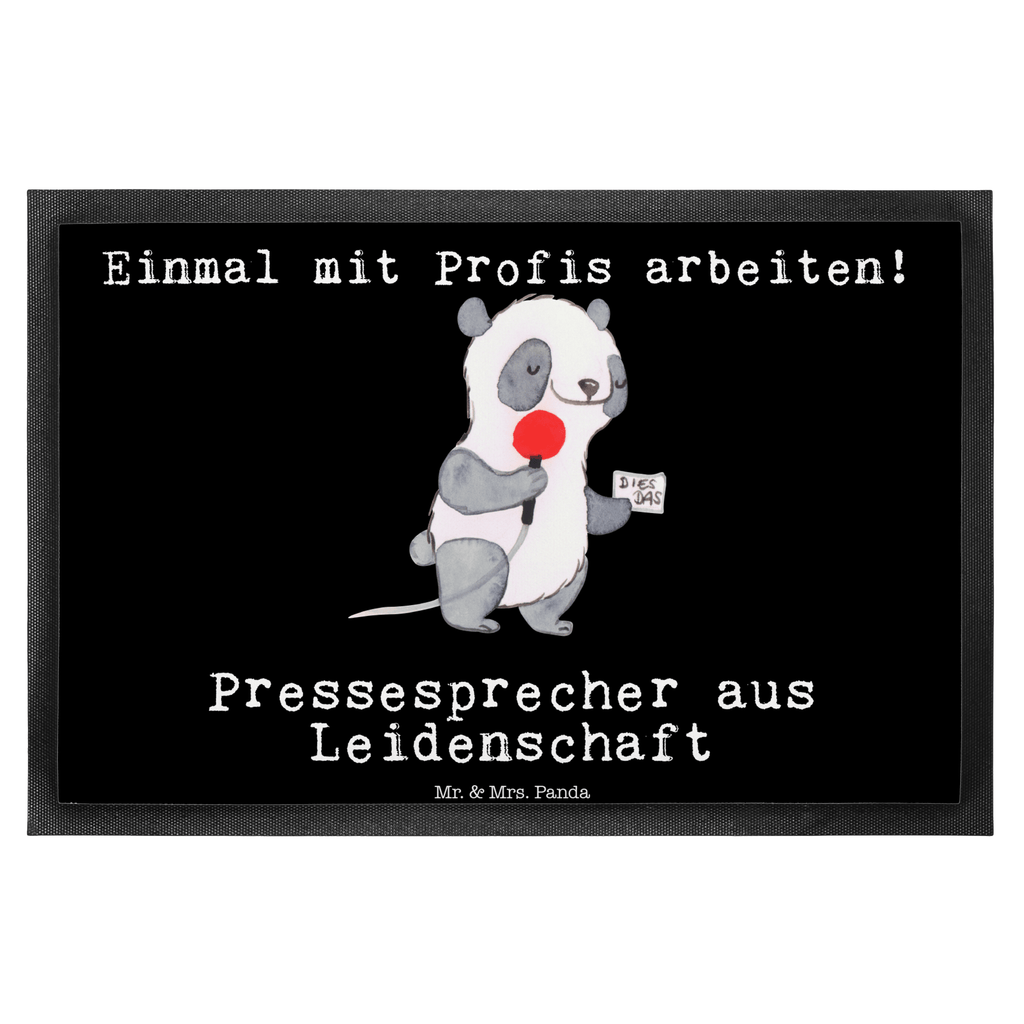 Fußmatte Pressesprecher aus Leidenschaft  Türvorleger, Schmutzmatte, Fußabtreter, Matte, Schmutzfänger, Fußabstreifer, Schmutzfangmatte, Türmatte, Motivfußmatte,  Haustürmatte, Vorleger  Beruf, Ausbildung, Jubiläum, Abschied, Rente, Kollege, Kollegin, Geschenk, Schenken, Arbeitskollege, Mitarbeiter, Firma, Danke, Dankeschön