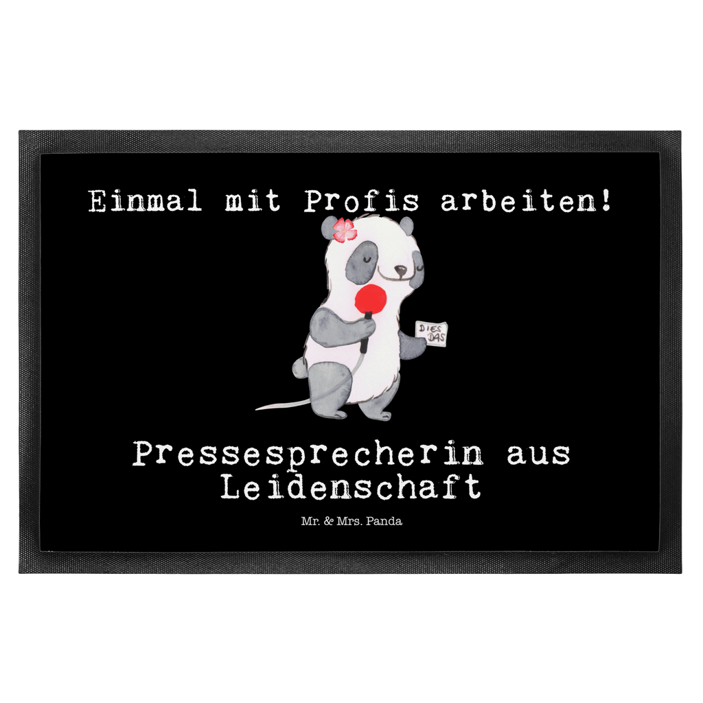 Fußmatte Pressesprecherin aus Leidenschaft  Türvorleger, Schmutzmatte, Fußabtreter, Matte, Schmutzfänger, Fußabstreifer, Schmutzfangmatte, Türmatte, Motivfußmatte,  Haustürmatte, Vorleger  Beruf, Ausbildung, Jubiläum, Abschied, Rente, Kollege, Kollegin, Geschenk, Schenken, Arbeitskollege, Mitarbeiter, Firma, Danke, Dankeschön