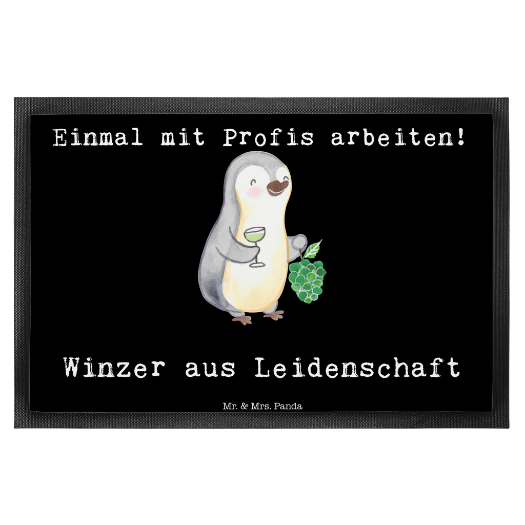 Fußmatte Winzer aus Leidenschaft Türvorleger, Schmutzmatte, Fußabtreter, Matte, Schmutzfänger, Fußabstreifer, Schmutzfangmatte, Türmatte, Motivfußmatte, Haustürmatte, Vorleger, Beruf, Ausbildung, Jubiläum, Abschied, Rente, Kollege, Kollegin, Geschenk, Schenken, Arbeitskollege, Mitarbeiter, Firma, Danke, Dankeschön