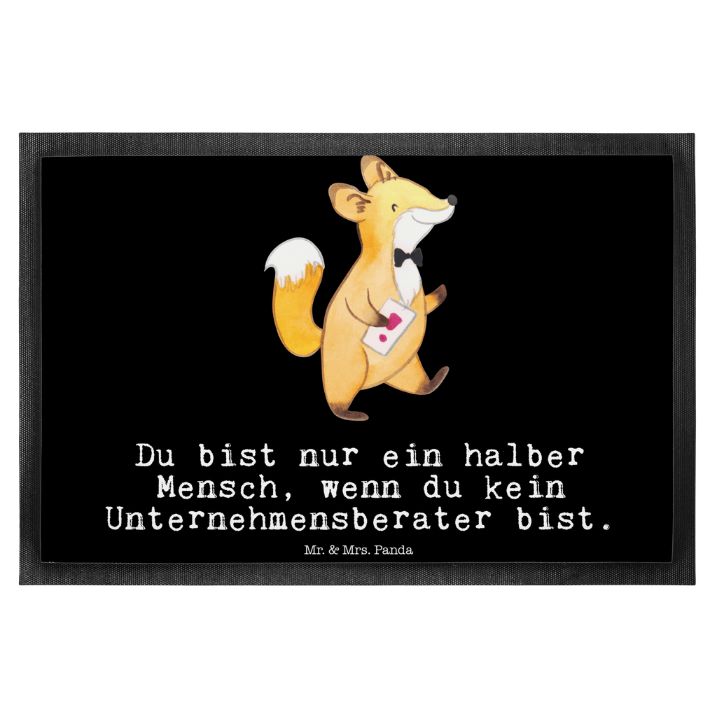 Fußmatte Unternehmensberater mit Herz Türvorleger, Schmutzmatte, Fußabtreter, Matte, Schmutzfänger, Fußabstreifer, Schmutzfangmatte, Türmatte, Motivfußmatte, Haustürmatte, Vorleger, Beruf, Ausbildung, Jubiläum, Abschied, Rente, Kollege, Kollegin, Geschenk, Schenken, Arbeitskollege, Mitarbeiter, Firma, Danke, Dankeschön