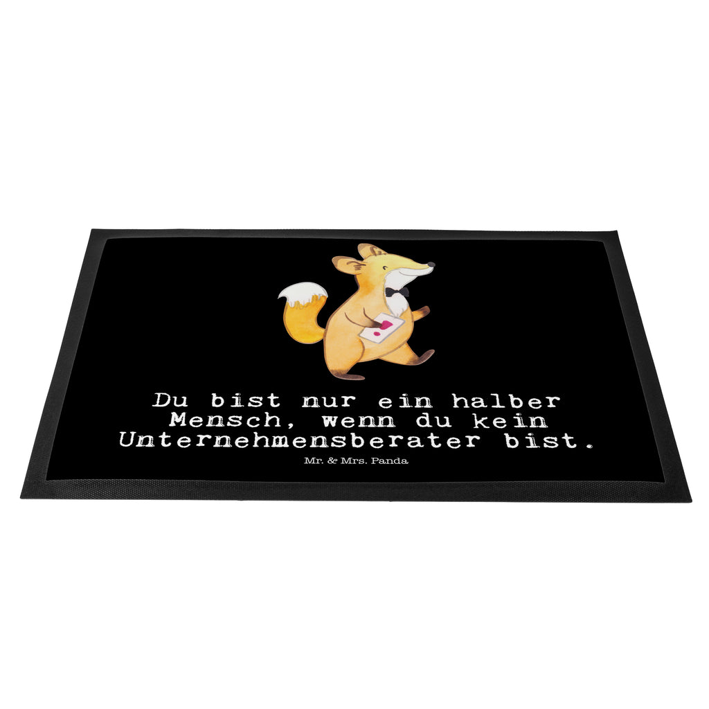 Fußmatte Unternehmensberater mit Herz Türvorleger, Schmutzmatte, Fußabtreter, Matte, Schmutzfänger, Fußabstreifer, Schmutzfangmatte, Türmatte, Motivfußmatte, Haustürmatte, Vorleger, Beruf, Ausbildung, Jubiläum, Abschied, Rente, Kollege, Kollegin, Geschenk, Schenken, Arbeitskollege, Mitarbeiter, Firma, Danke, Dankeschön
