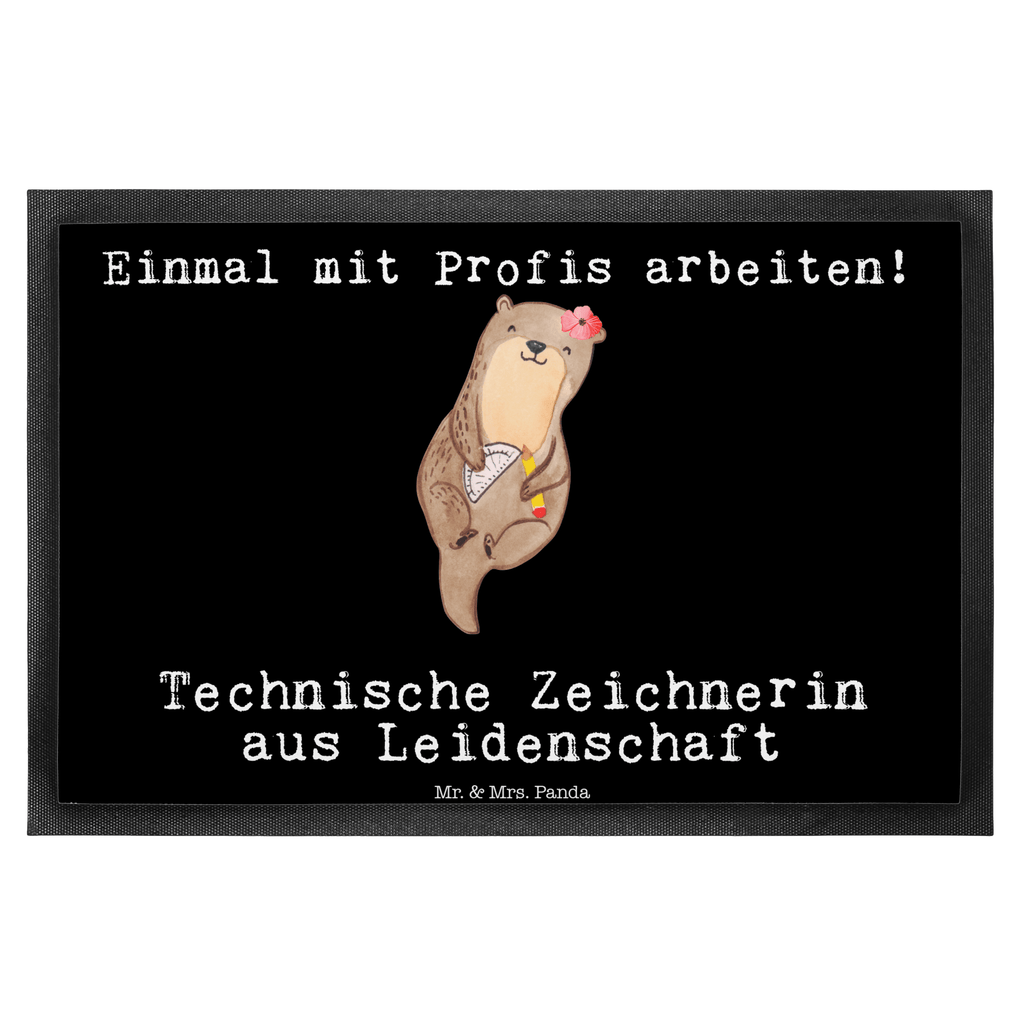 Fußmatte Technische Zeichnerin aus Leidenschaft  Türvorleger, Schmutzmatte, Fußabtreter, Matte, Schmutzfänger, Fußabstreifer, Schmutzfangmatte, Türmatte, Motivfußmatte,  Haustürmatte, Vorleger  Beruf, Ausbildung, Jubiläum, Abschied, Rente, Kollege, Kollegin, Geschenk, Schenken, Arbeitskollege, Mitarbeiter, Firma, Danke, Dankeschön