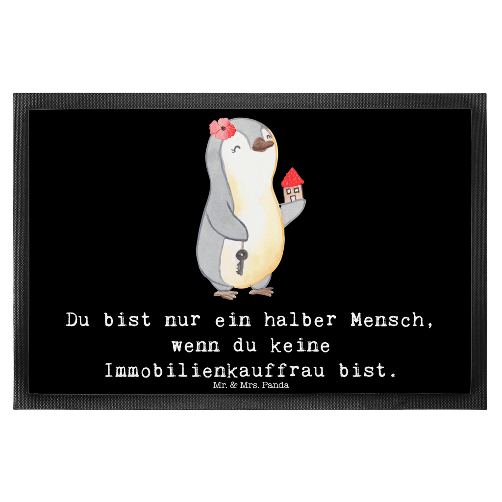 Fußmatte Immobilienkauffrau mit Herz Immobilienmaklerin, Immobilienhändlerin, Immobilienkauffrau, Immobilienbüro, Ausbildung Türvorleger, Schmutzmatte, Fußabtreter, Matte, Schmutzfänger, Fußabstreifer, Schmutzfangmatte, Türmatte, Motivfußmatte,  Haustürmatte, Vorleger  Beruf, Ausbildung, Jubiläum, Abschied, Rente, Kollege, Kollegin, Geschenk, Schenken, Arbeitskollege, Mitarbeiter, Firma, Danke, Dankeschön