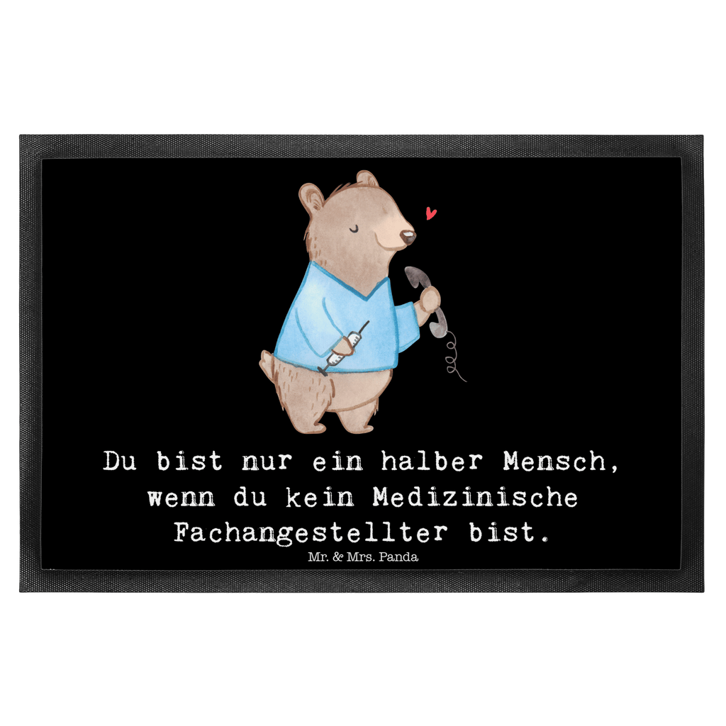 Fußmatte Medizinische Fachangestellter mit Herz Arzthelfer, Medizinischer Fachangestellter, Sprechstundenhilfe,  Türvorleger, Schmutzmatte, Fußabtreter, Matte, Schmutzfänger, Fußabstreifer, Schmutzfangmatte, Türmatte, Motivfußmatte,  Haustürmatte, Vorleger  Beruf, Ausbildung, Jubiläum, Abschied, Rente, Kollege, Kollegin, Geschenk, Schenken, Arbeitskollege, Mitarbeiter, Firma, Danke, Dankeschön