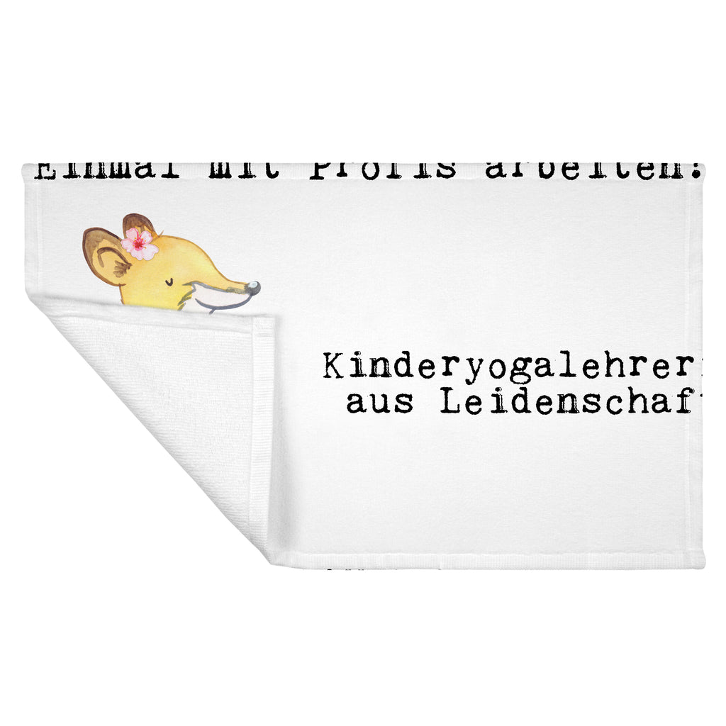 Gäste Handtuch Kinderyogalehrerin aus Leidenschaft Gästetuch, Reisehandtuch, Sport Handtuch, Frottier, Kinder Handtuch, Beruf, Ausbildung, Jubiläum, Abschied, Rente, Kollege, Kollegin, Geschenk, Schenken, Arbeitskollege, Mitarbeiter, Firma, Danke, Dankeschön