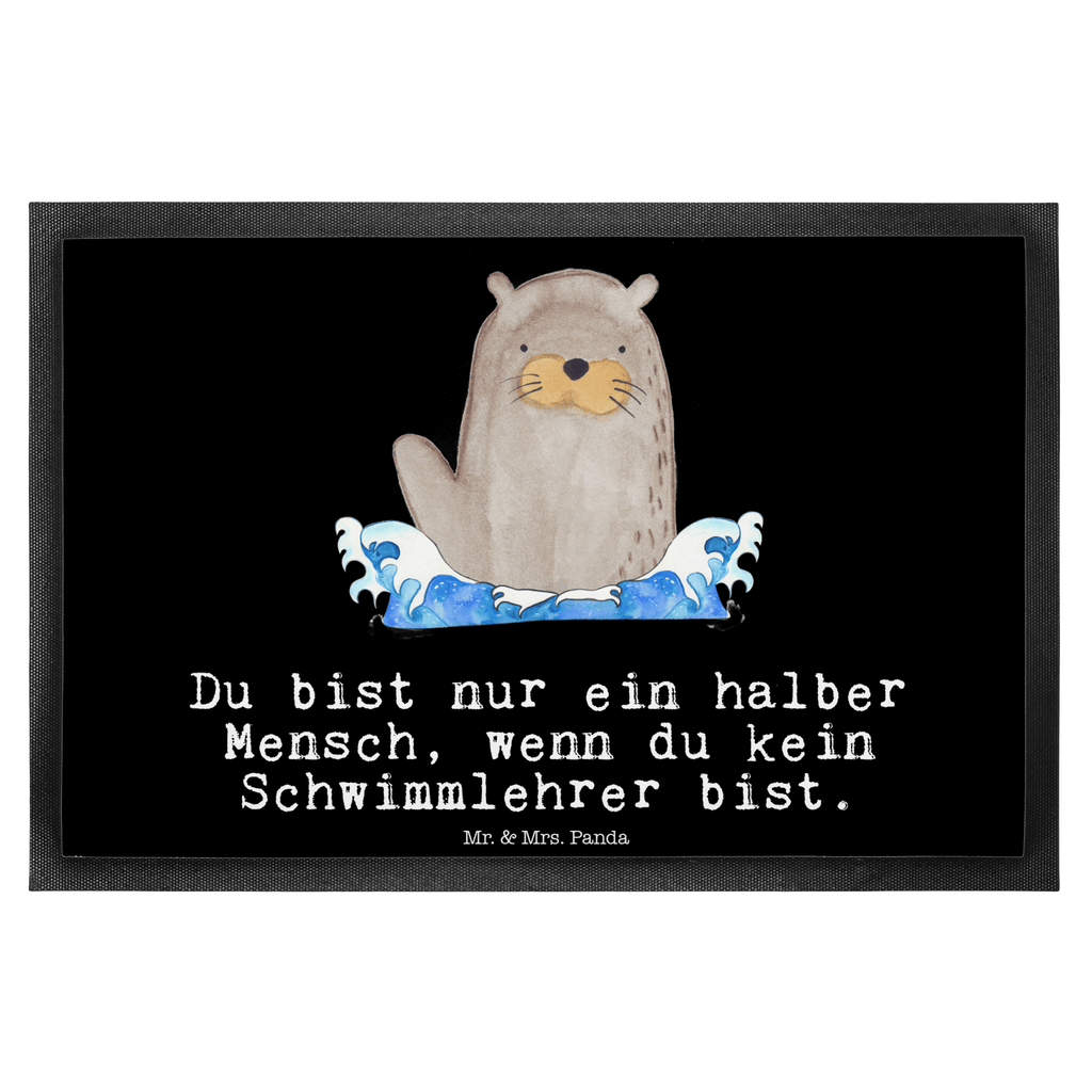 Fußmatte Schwimmlehrer mit Herz Schwimmlehrer, Schwimmbad, Schwimmschule, Schwimmverein, Schwimmkurs,  Türvorleger, Schmutzmatte, Fußabtreter, Matte, Schmutzfänger, Fußabstreifer, Schmutzfangmatte, Türmatte, Motivfußmatte,  Haustürmatte, Vorleger  Beruf, Ausbildung, Jubiläum, Abschied, Rente, Kollege, Kollegin, Geschenk, Schenken, Arbeitskollege, Mitarbeiter, Firma, Danke, Dankeschön