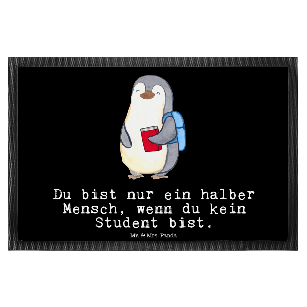 Fußmatte Student mit Herz  Türvorleger, Schmutzmatte, Fußabtreter, Matte, Schmutzfänger, Fußabstreifer, Schmutzfangmatte, Türmatte, Motivfußmatte,  Haustürmatte, Vorleger  Beruf, Ausbildung, Jubiläum, Abschied, Rente, Kollege, Kollegin, Geschenk, Schenken, Arbeitskollege, Mitarbeiter, Firma, Danke, Dankeschön