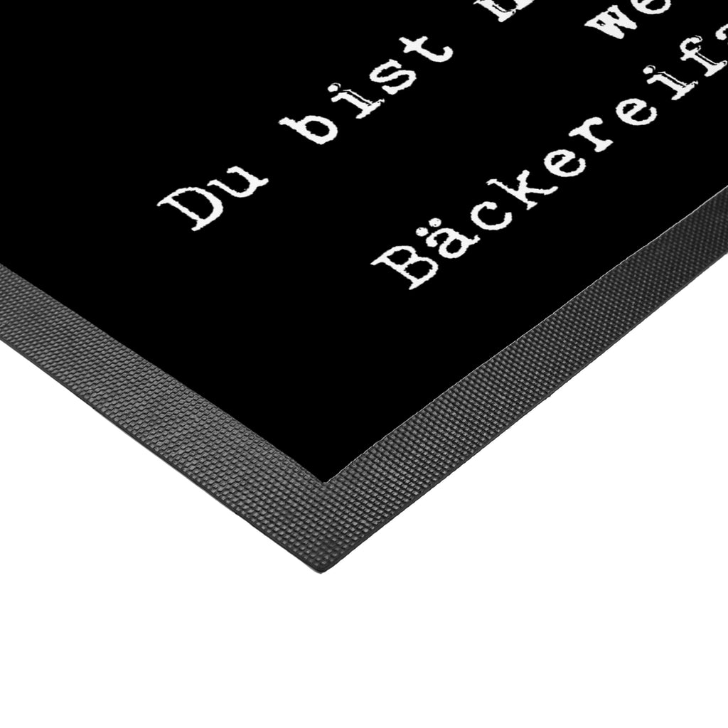 Fußmatte Bäckereifachverkäufer mit Herz Bäckereifachverkäufer, Backwarenverkäufer, Bäckerei, Backstube, Bäckerladen, Brotmanufaktur,  Türvorleger, Schmutzmatte, Fußabtreter, Matte, Schmutzfänger, Fußabstreifer, Schmutzfangmatte, Türmatte, Motivfußmatte,  Haustürmatte, Vorleger  Beruf, Ausbildung, Jubiläum, Abschied, Rente, Kollege, Kollegin, Geschenk, Schenken, Arbeitskollege, Mitarbeiter, Firma, Danke, Dankeschön