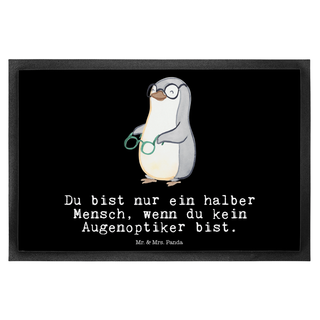 Fußmatte Augenoptiker mit Herz Augenoptiker, Optiker, Augenarzt, Optometrist, Brillenverkäufer, Brillengeschäft, Eröffnung,  Türvorleger, Schmutzmatte, Fußabtreter, Matte, Schmutzfänger, Fußabstreifer, Schmutzfangmatte, Türmatte, Motivfußmatte,  Haustürmatte, Vorleger  Beruf, Ausbildung, Jubiläum, Abschied, Rente, Kollege, Kollegin, Geschenk, Schenken, Arbeitskollege, Mitarbeiter, Firma, Danke, Dankeschön
