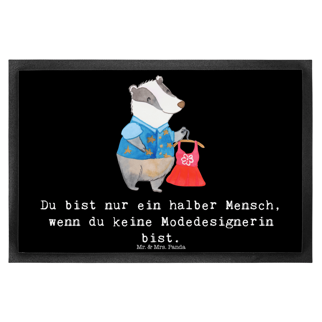 Fußmatte Modedesignerin mit Herz Modedesignerin, Fashion Designerin, Modeschöpferin Türvorleger, Schmutzmatte, Fußabtreter, Matte, Schmutzfänger, Fußabstreifer, Schmutzfangmatte, Türmatte, Motivfußmatte,  Haustürmatte, Vorleger  Beruf, Ausbildung, Jubiläum, Abschied, Rente, Kollege, Kollegin, Geschenk, Schenken, Arbeitskollege, Mitarbeiter, Firma, Danke, Dankeschön