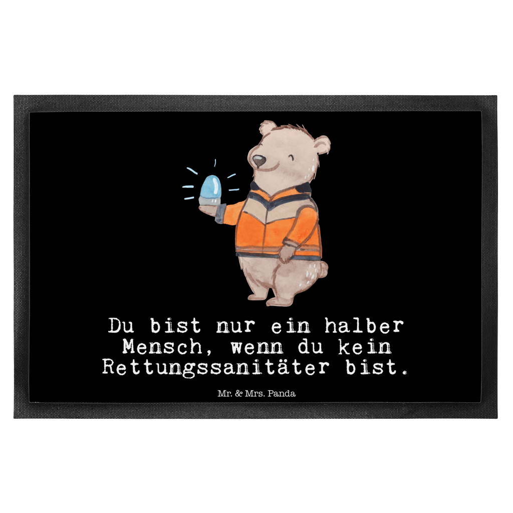 Fußmatte Rettungssanitäter mit Herz  Türvorleger, Schmutzmatte, Fußabtreter, Matte, Schmutzfänger, Fußabstreifer, Schmutzfangmatte, Türmatte, Motivfußmatte,  Haustürmatte, Vorleger  Beruf, Ausbildung, Jubiläum, Abschied, Rente, Kollege, Kollegin, Geschenk, Schenken, Arbeitskollege, Mitarbeiter, Firma, Danke, Dankeschön