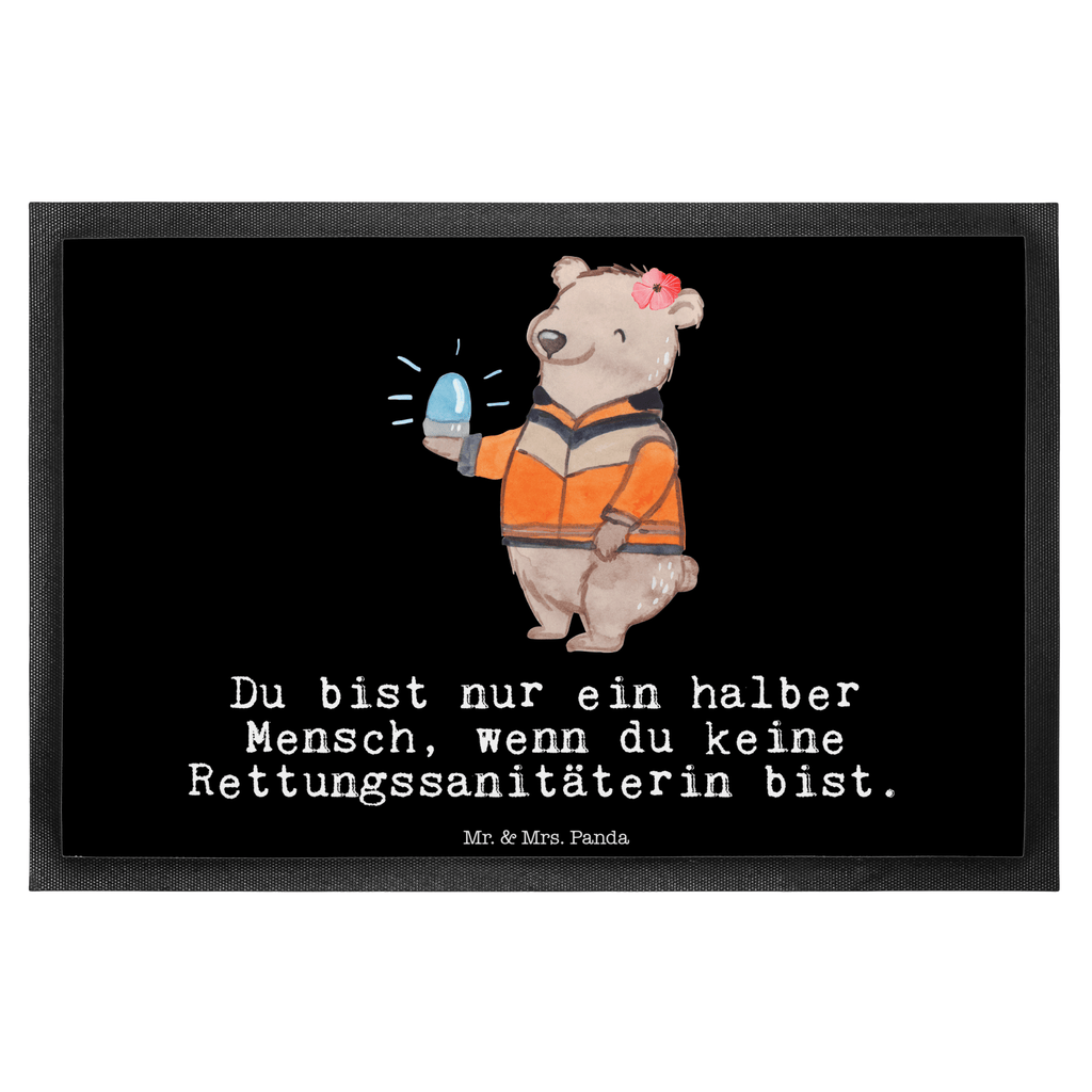 Fußmatte Rettungssanitäterin mit Herz  Türvorleger, Schmutzmatte, Fußabtreter, Matte, Schmutzfänger, Fußabstreifer, Schmutzfangmatte, Türmatte, Motivfußmatte,  Haustürmatte, Vorleger  Beruf, Ausbildung, Jubiläum, Abschied, Rente, Kollege, Kollegin, Geschenk, Schenken, Arbeitskollege, Mitarbeiter, Firma, Danke, Dankeschön