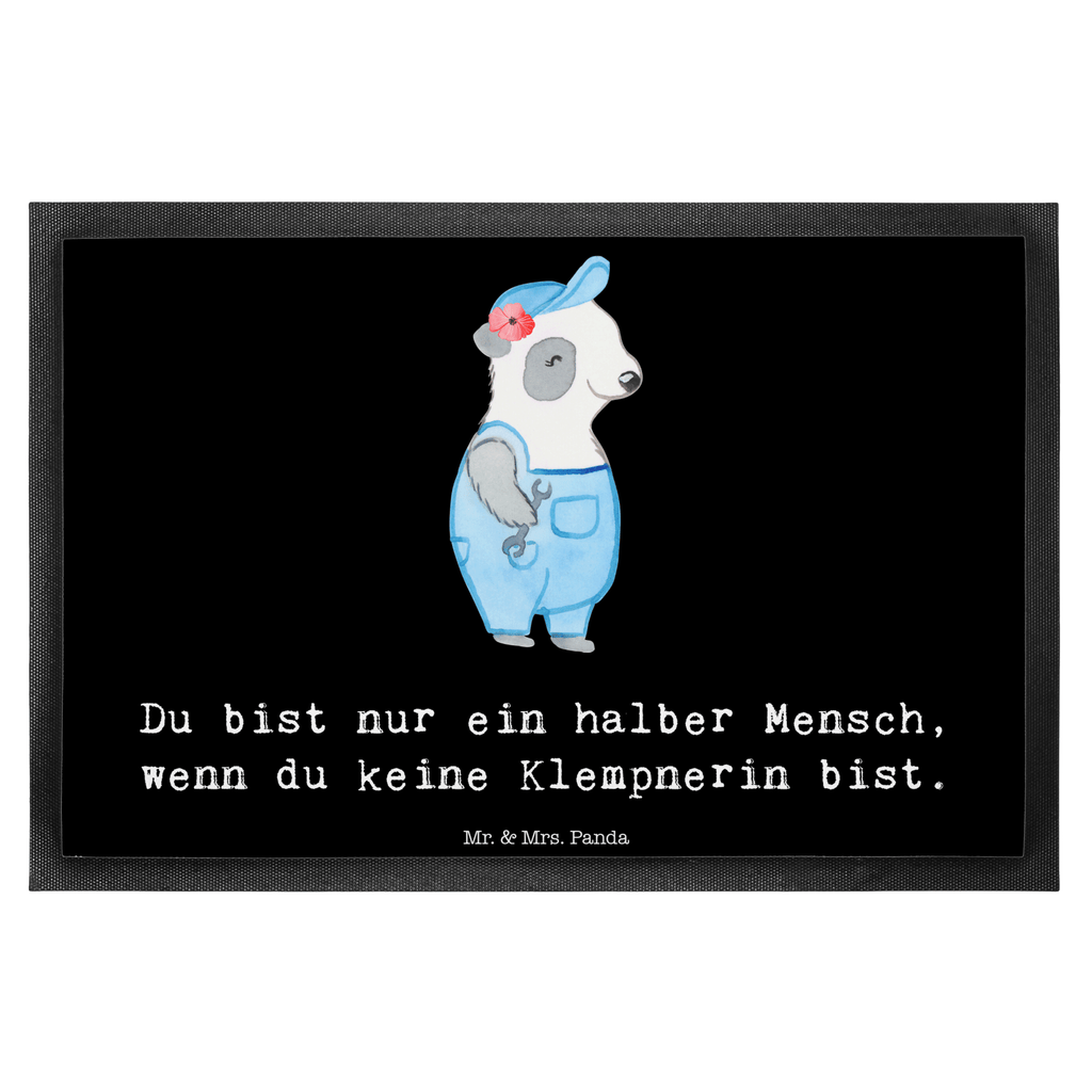 Fußmatte Klempnerin mit Herz Klempnerin, Handwerkerin, Installateurin, Meisterin, Gesellenprüfung, Fachbetrieb, Bauklempnerin, Sanitärinstallationen Türvorleger, Schmutzmatte, Fußabtreter, Matte, Schmutzfänger, Fußabstreifer, Schmutzfangmatte, Türmatte, Motivfußmatte,  Haustürmatte, Vorleger  Beruf, Ausbildung, Jubiläum, Abschied, Rente, Kollege, Kollegin, Geschenk, Schenken, Arbeitskollege, Mitarbeiter, Firma, Danke, Dankeschön